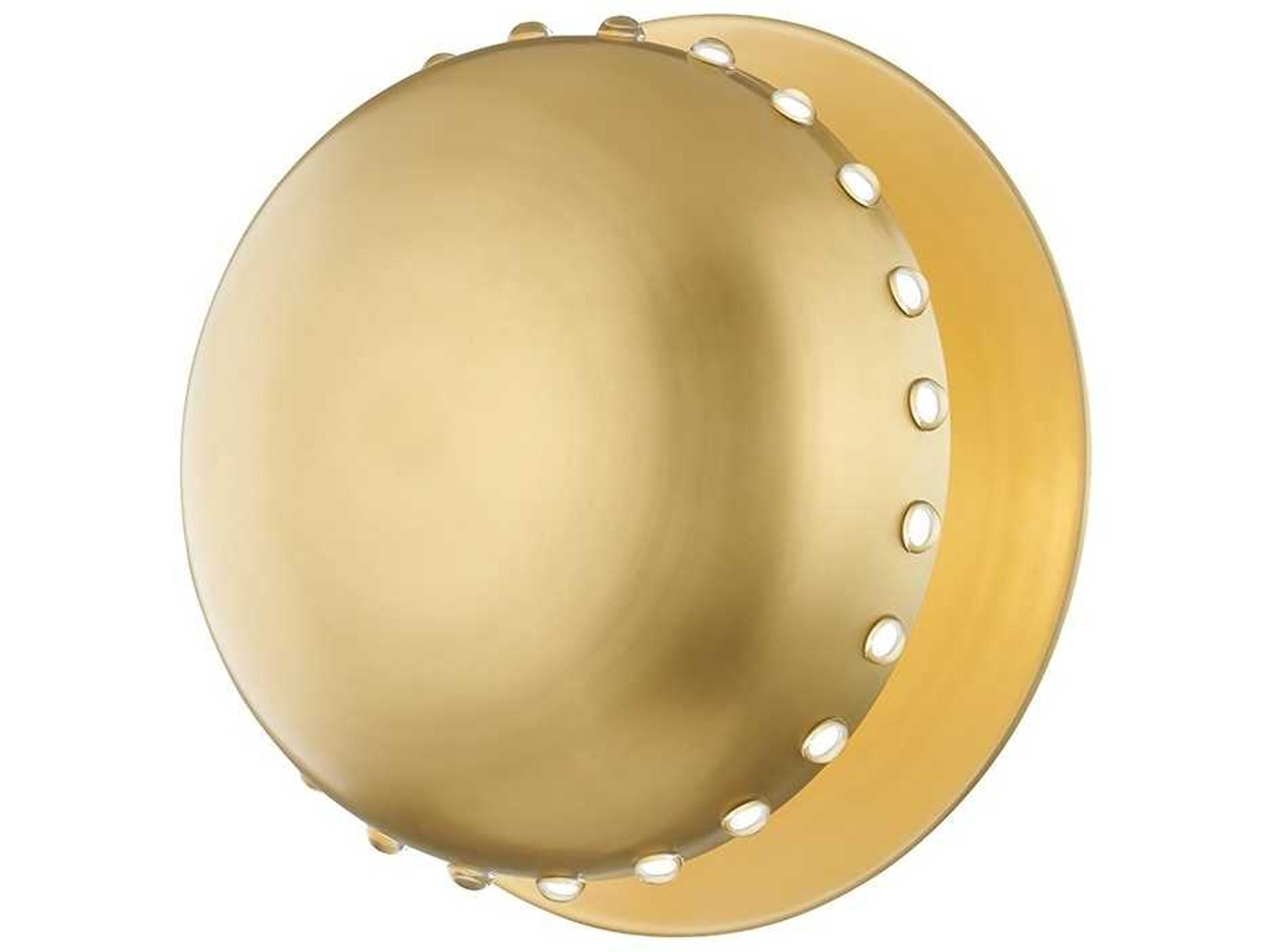 Hudson Valley Nash 1-Light Aged Brass Wall Sconce