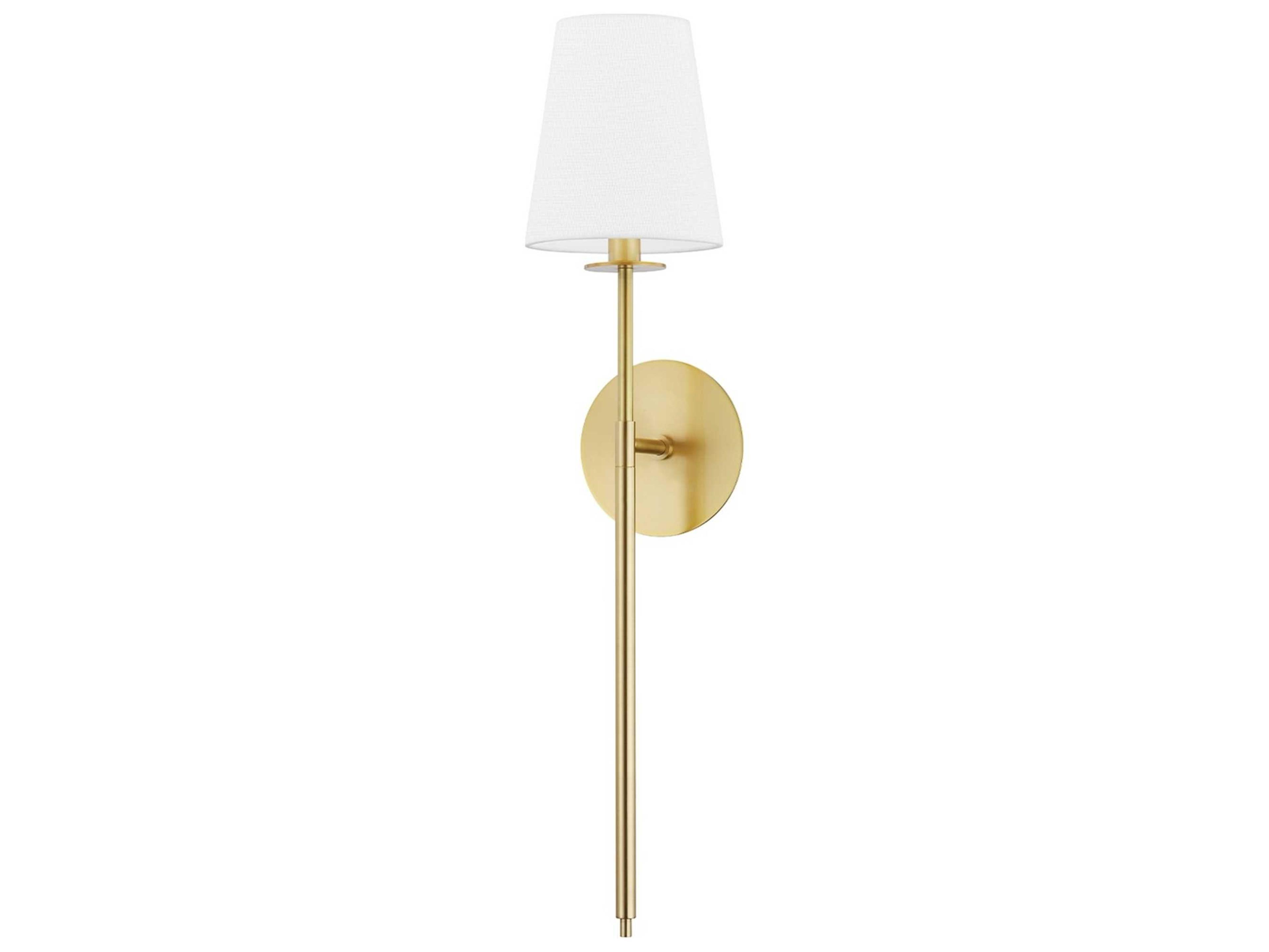 Hudson Valley Niagra 1-Light Aged Brass Wall Sconce