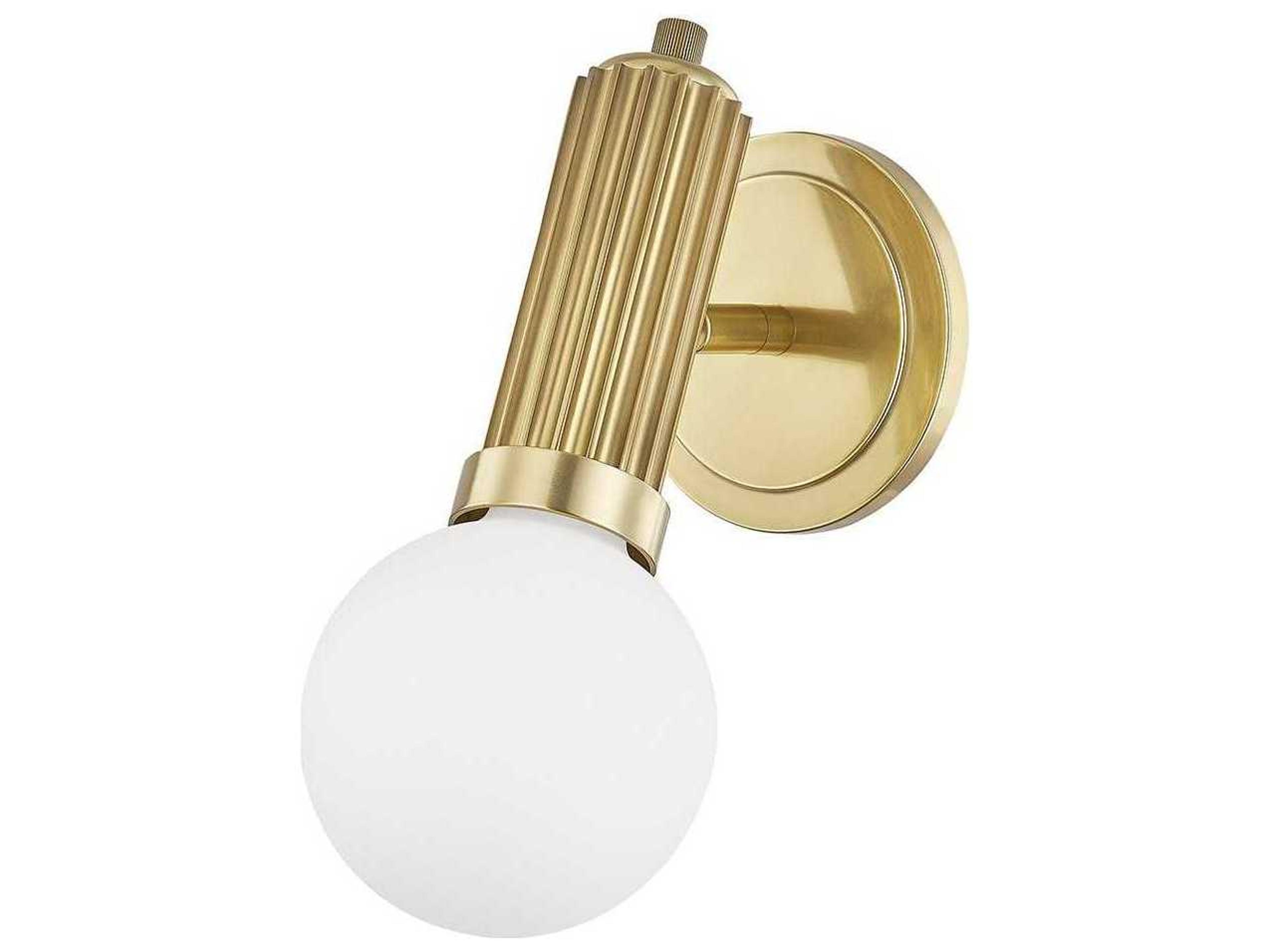 Hudson Valley Reade 1-Light Aged Brass LED Wall Sconce
