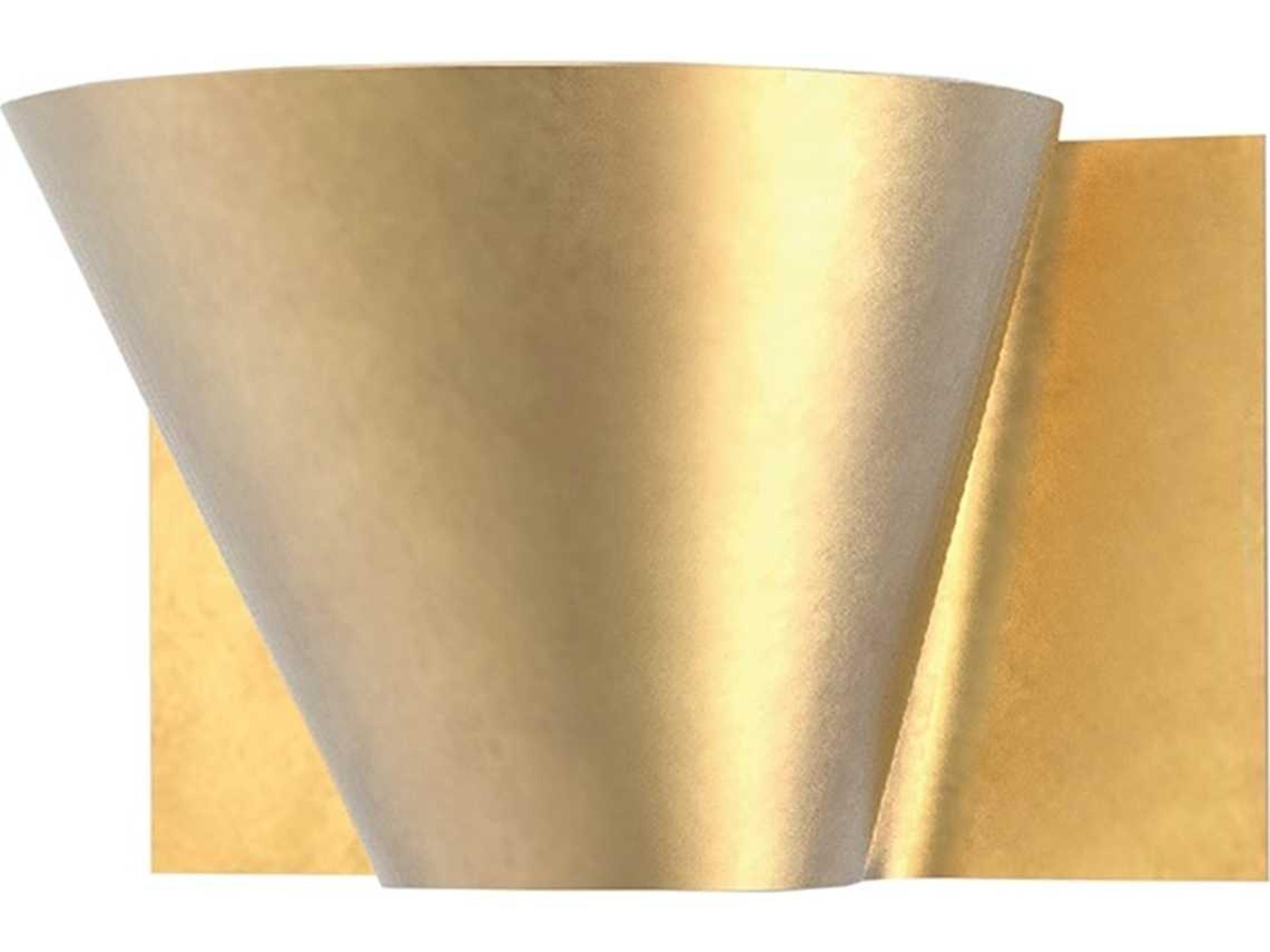 Hudson Valley Reeve 1-Light Vintage Gold Leaf Wall Sconce