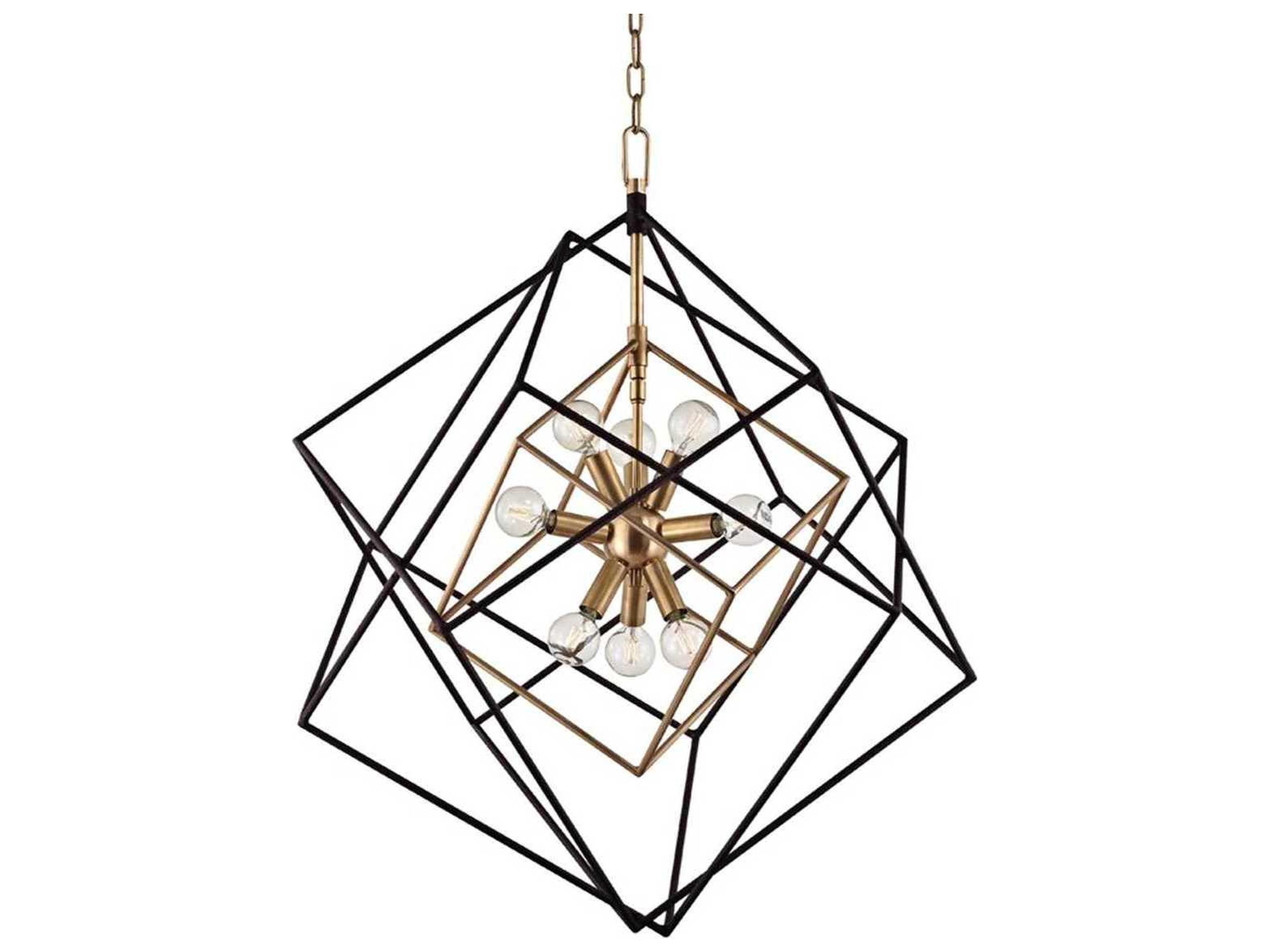 Hudson Valley Roundout 9-Light Aged Brass Pendant