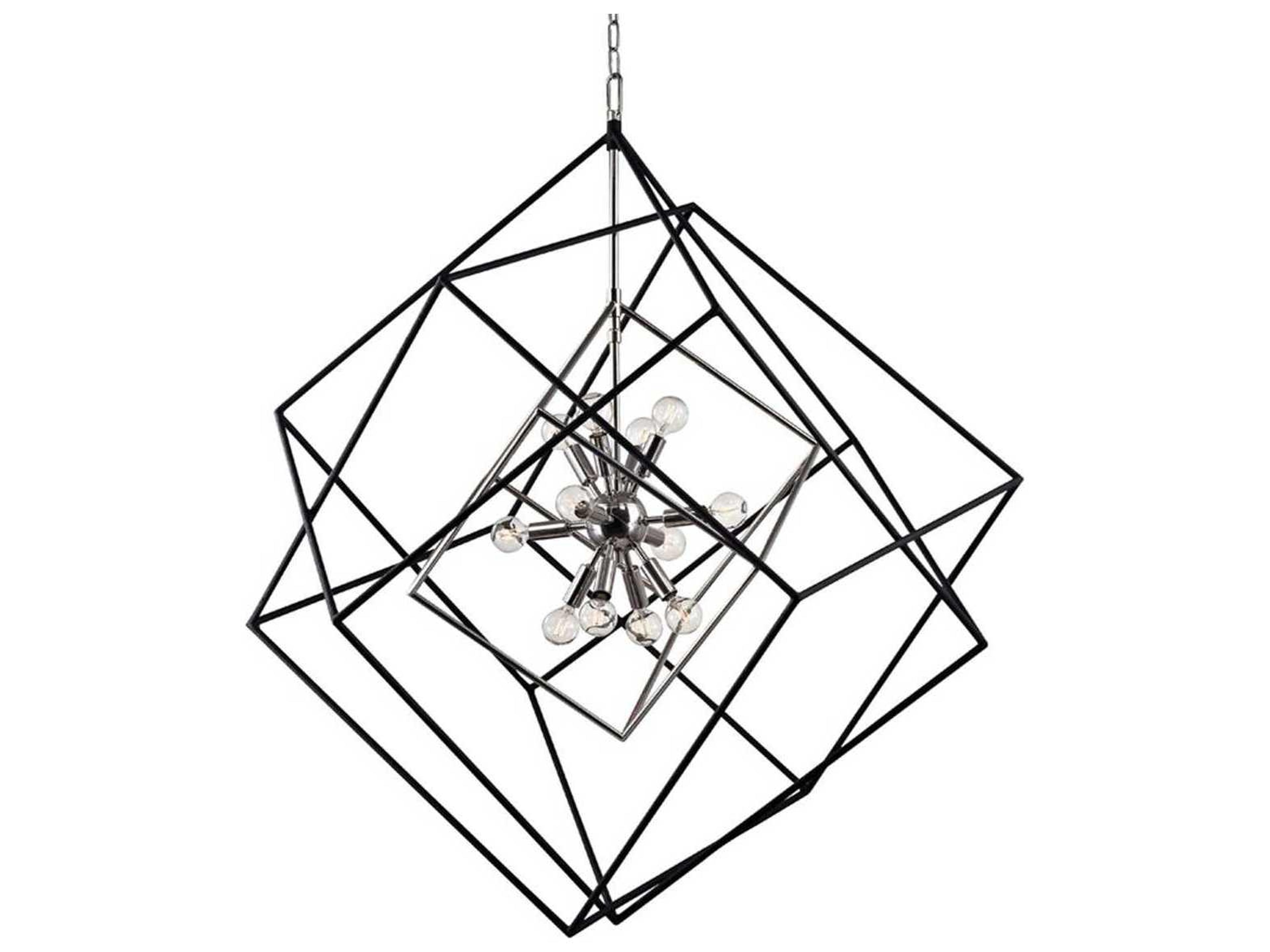 Hudson Valley Roundout 12-Light Polished Nickel Pendant