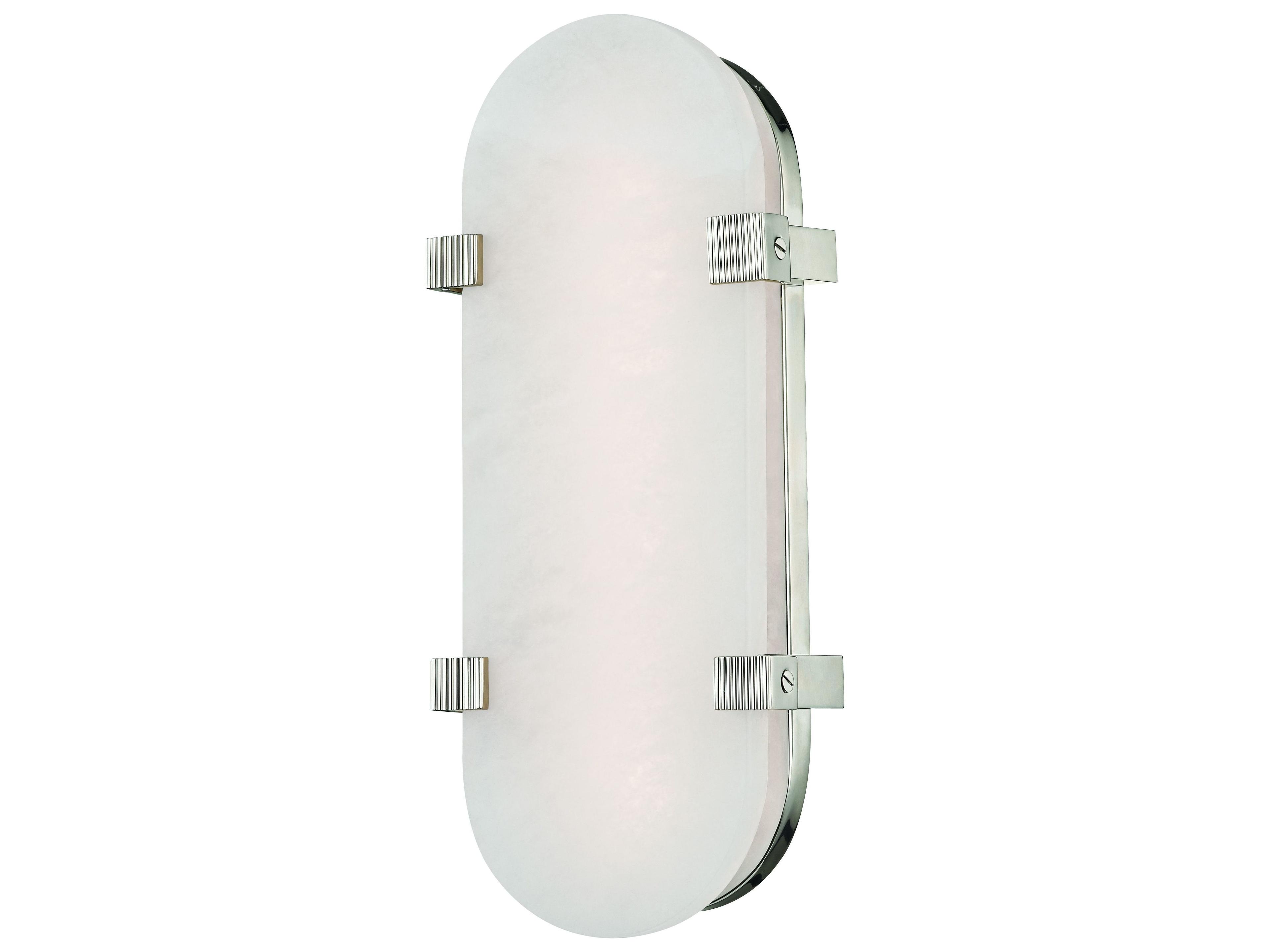 Hudson Valley Skylar 1-Light Polished Nickel White LED Wall Sconce