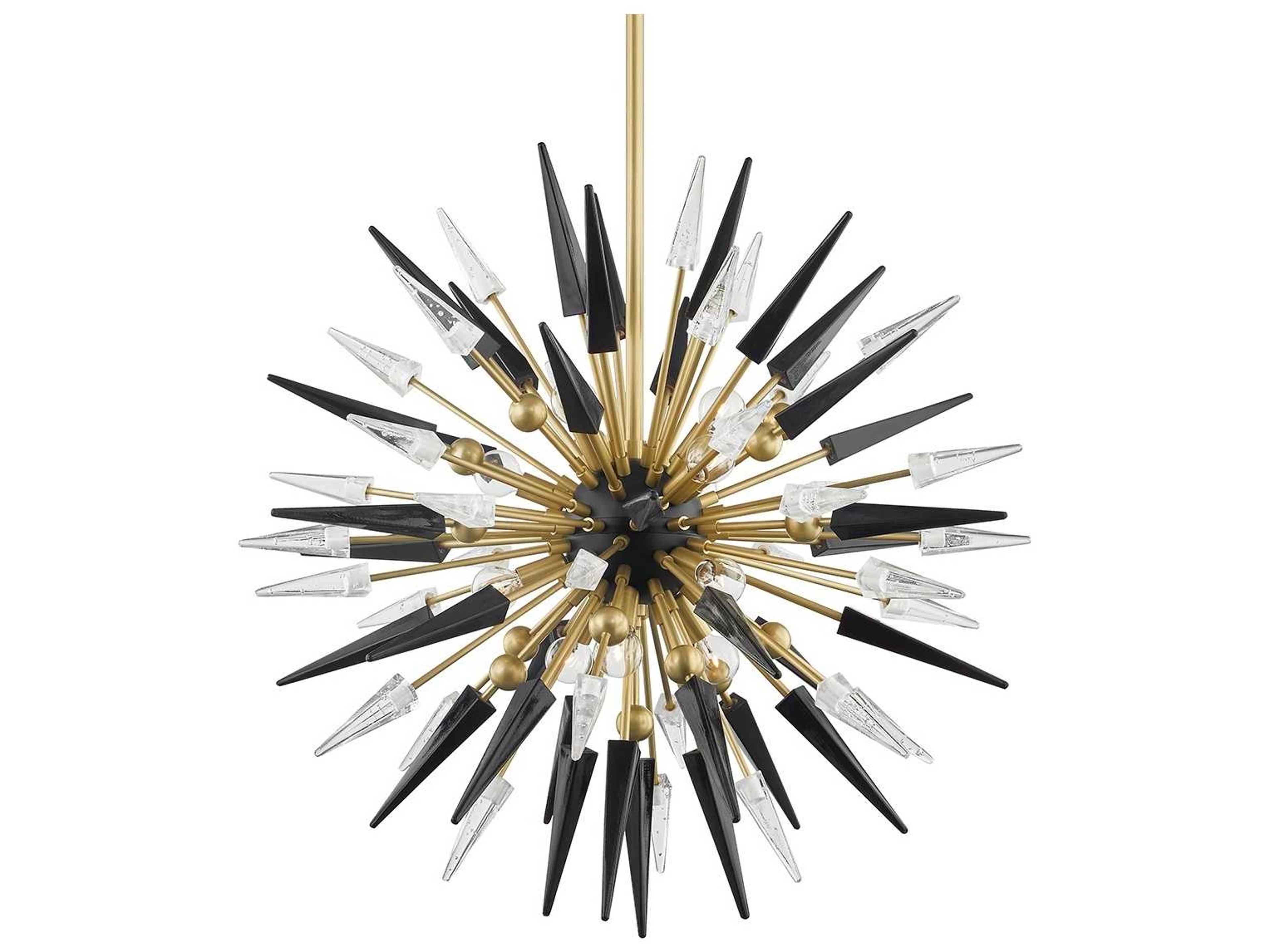 Hudson Valley Sparta 12-Light Aged Brass Pendant