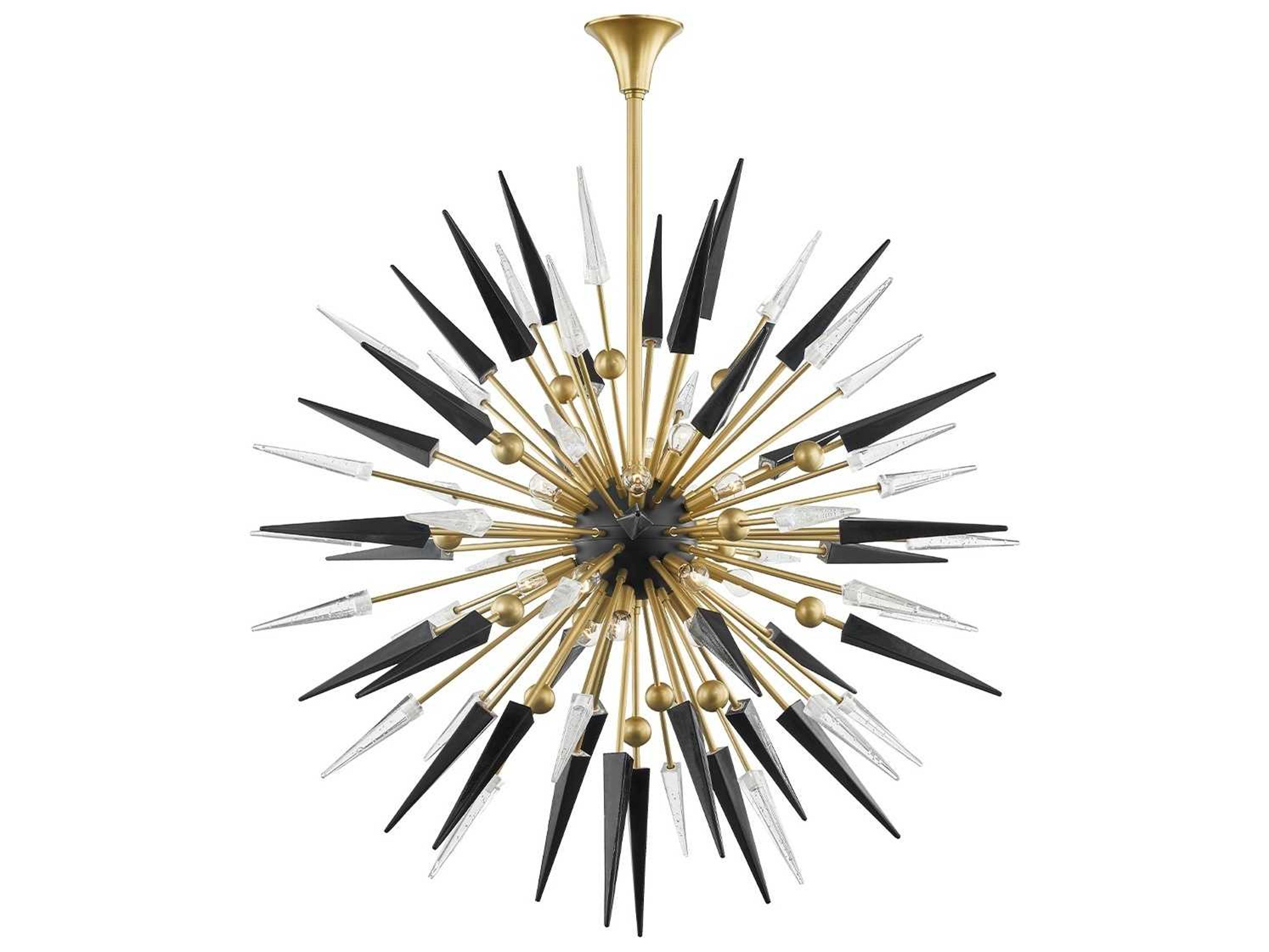 Hudson Valley Sparta 18-Light8-Light Aged Brass Pendant