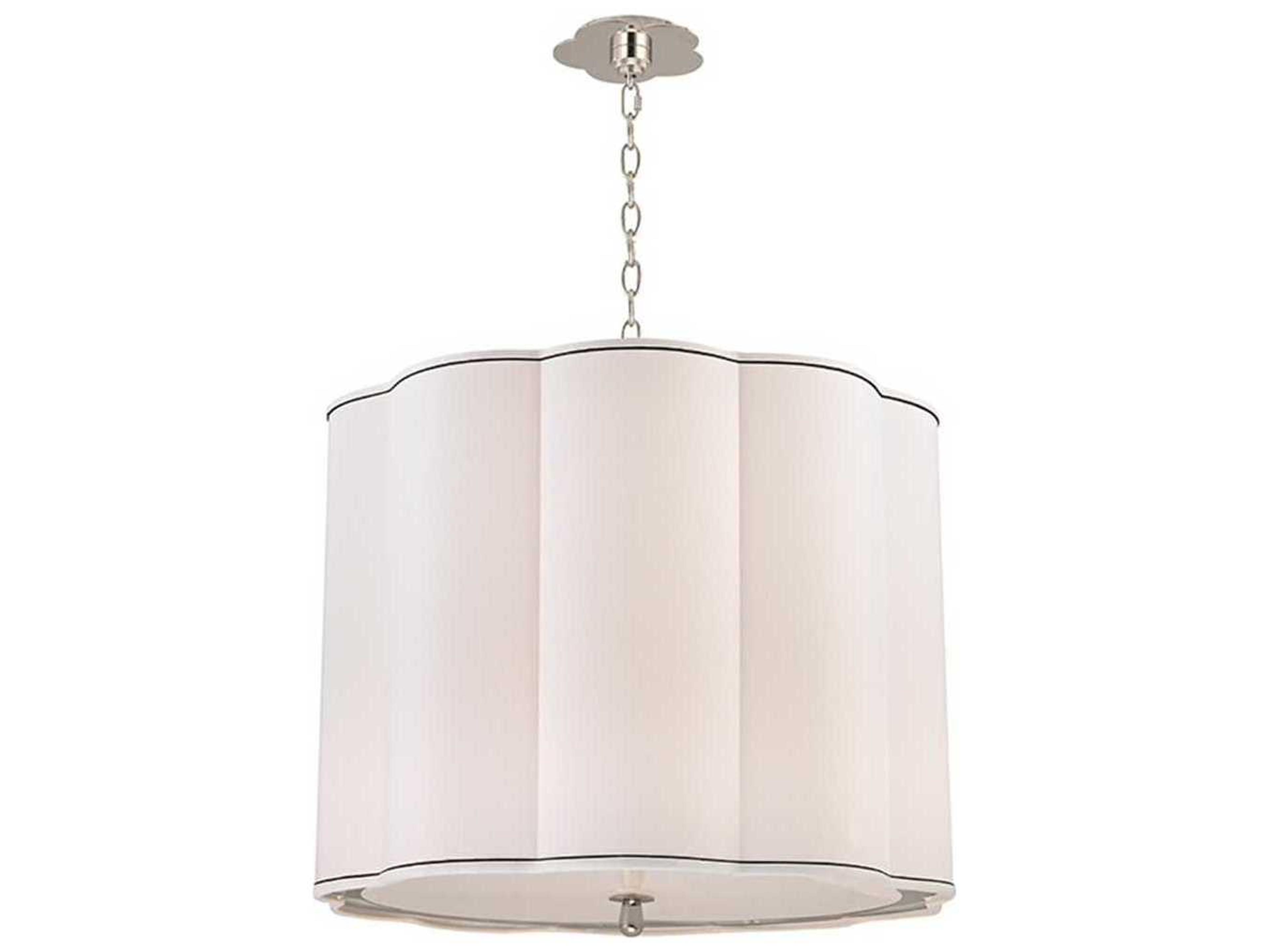 Hudson Valley Sweeny 5-Light Polished Nickel White Pendant