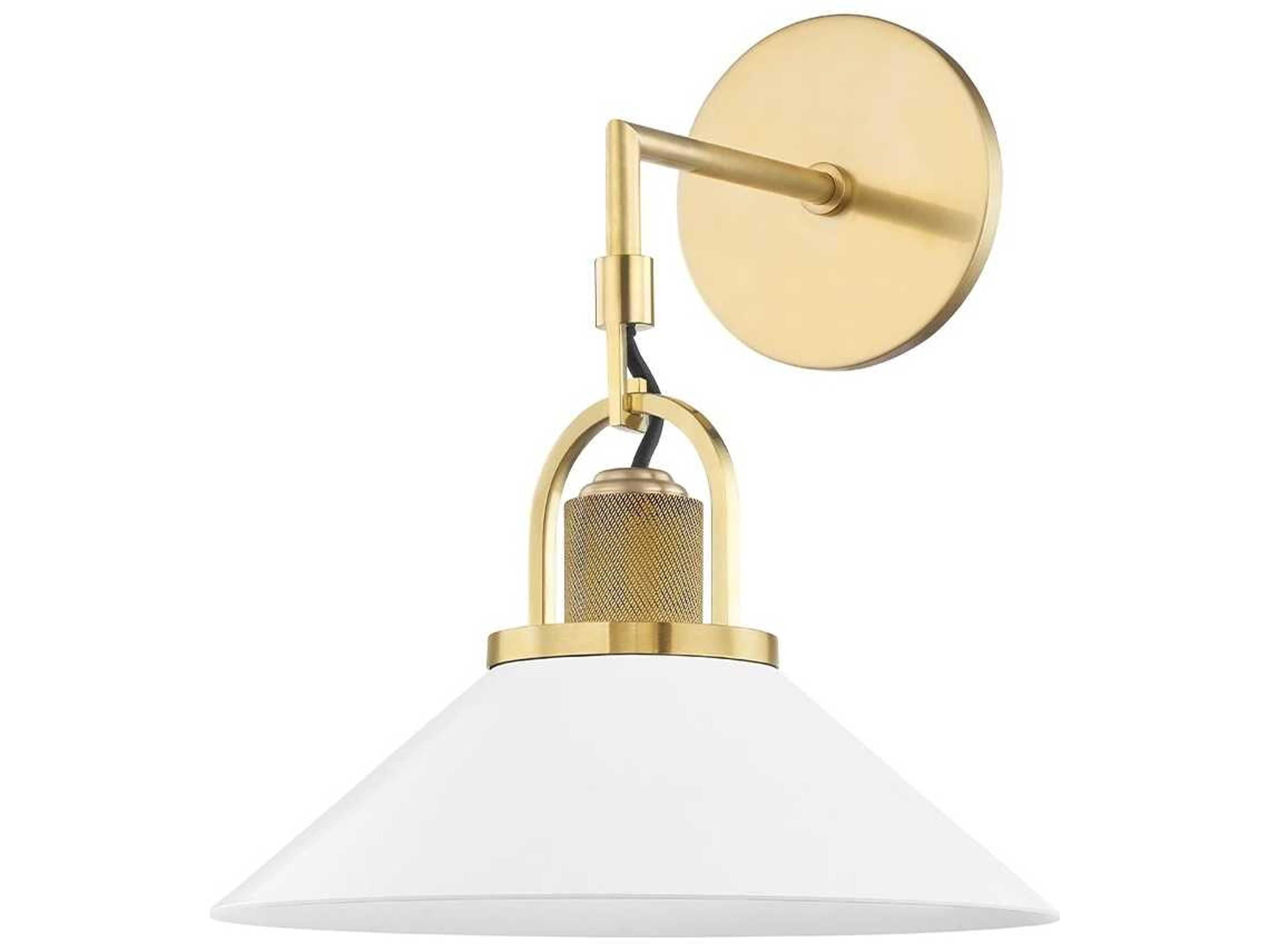 Hudson Valley Syosset 1-Light Aged Brass Wall Sconce