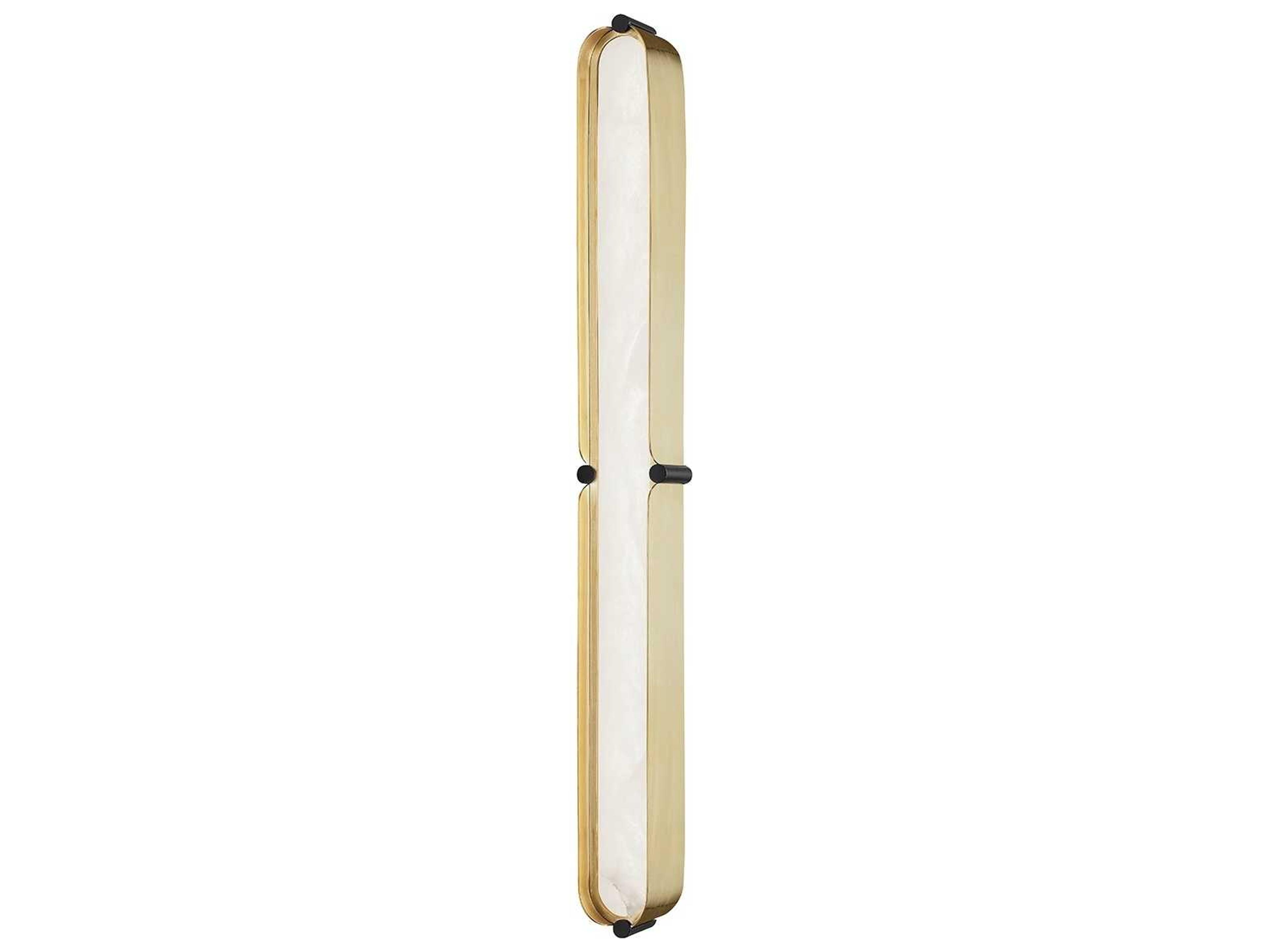 Hudson Valley Tribeca 1-Light Aged Brass Black LED Vanity Light