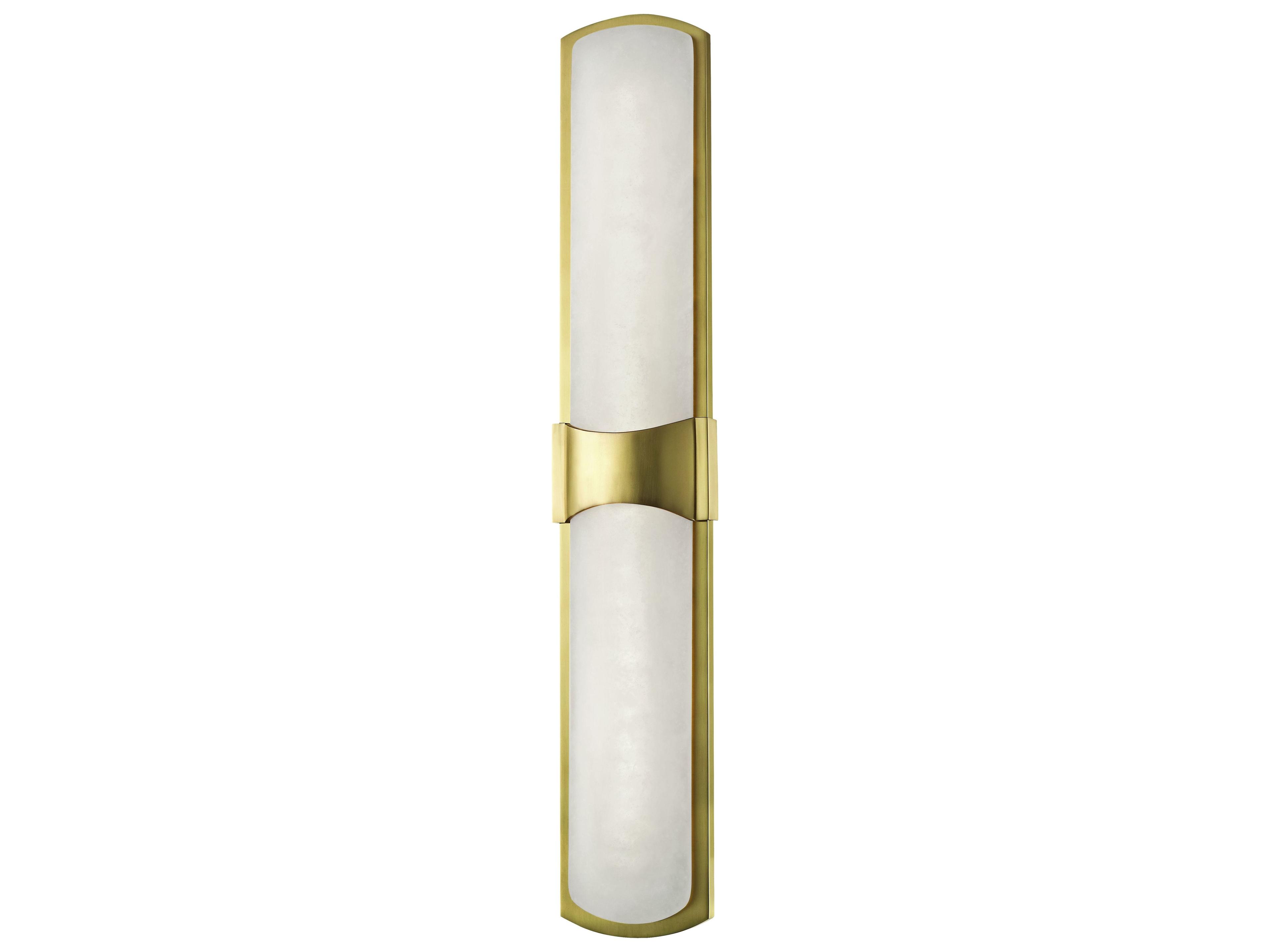 Hudson Valley Valencia 2-Light Aged Brass White LED Wall Sconce
