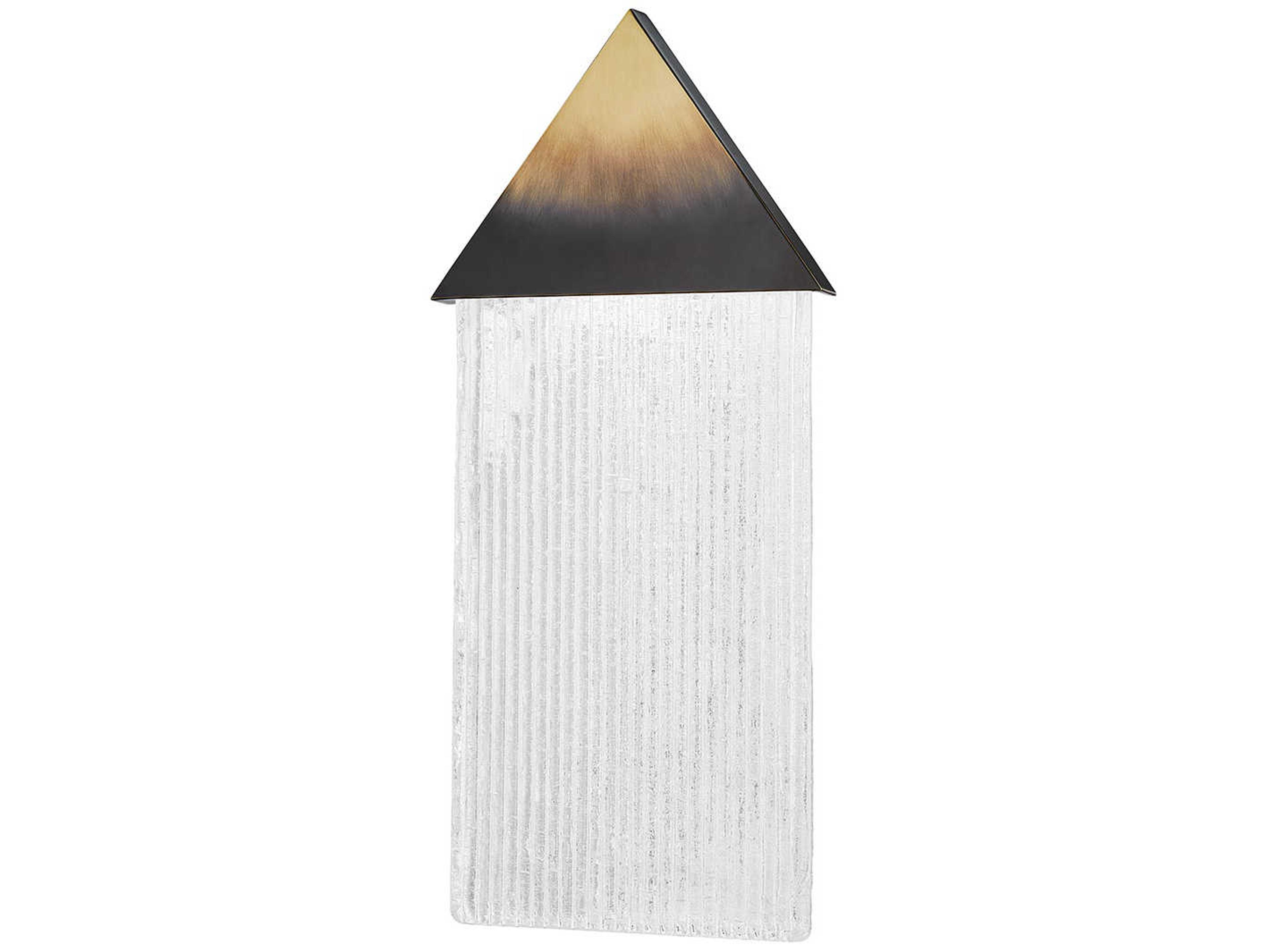 Hudson Valley Walden 1-Light Gradient Brass Glass LED Wall Sconce