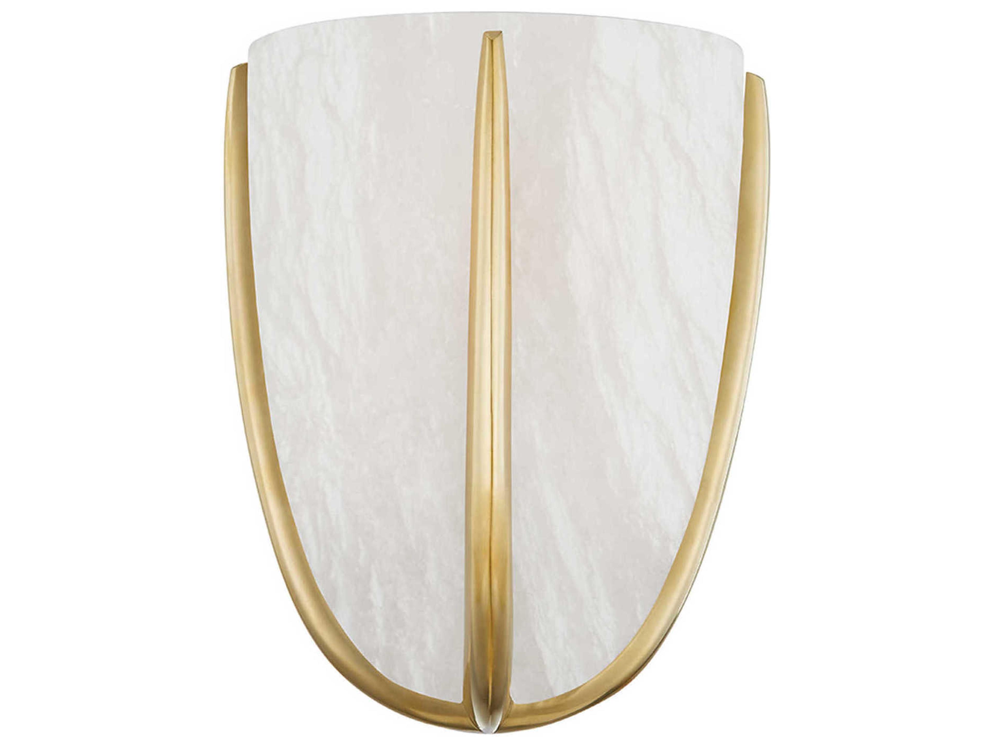 Hudson Valley Wheatley 1-Light Aged Brass LED Wall Sconce