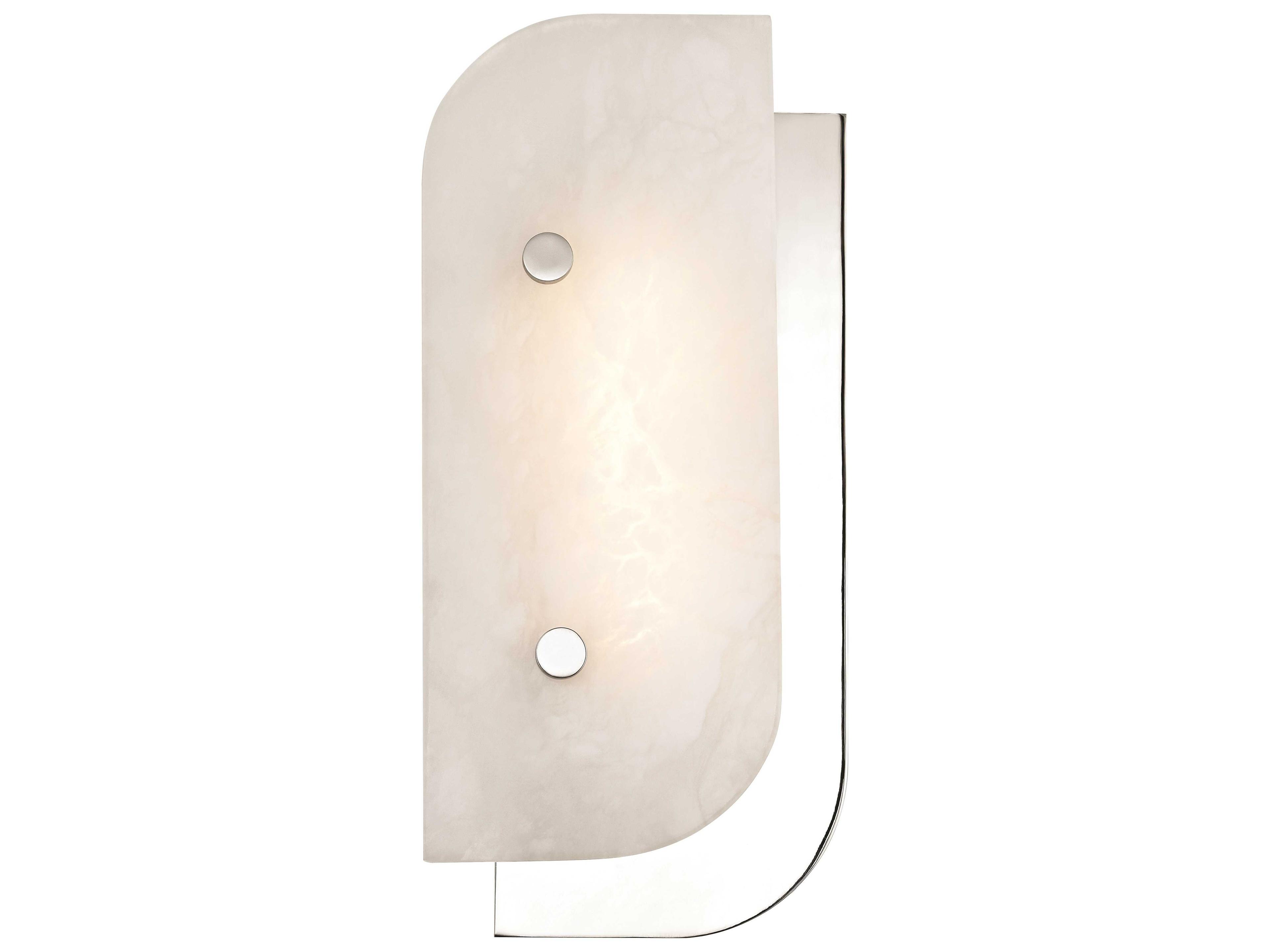 Hudson Valley Yin & Yang 1-Light Polished Nickel Off White LED Wall Sconce