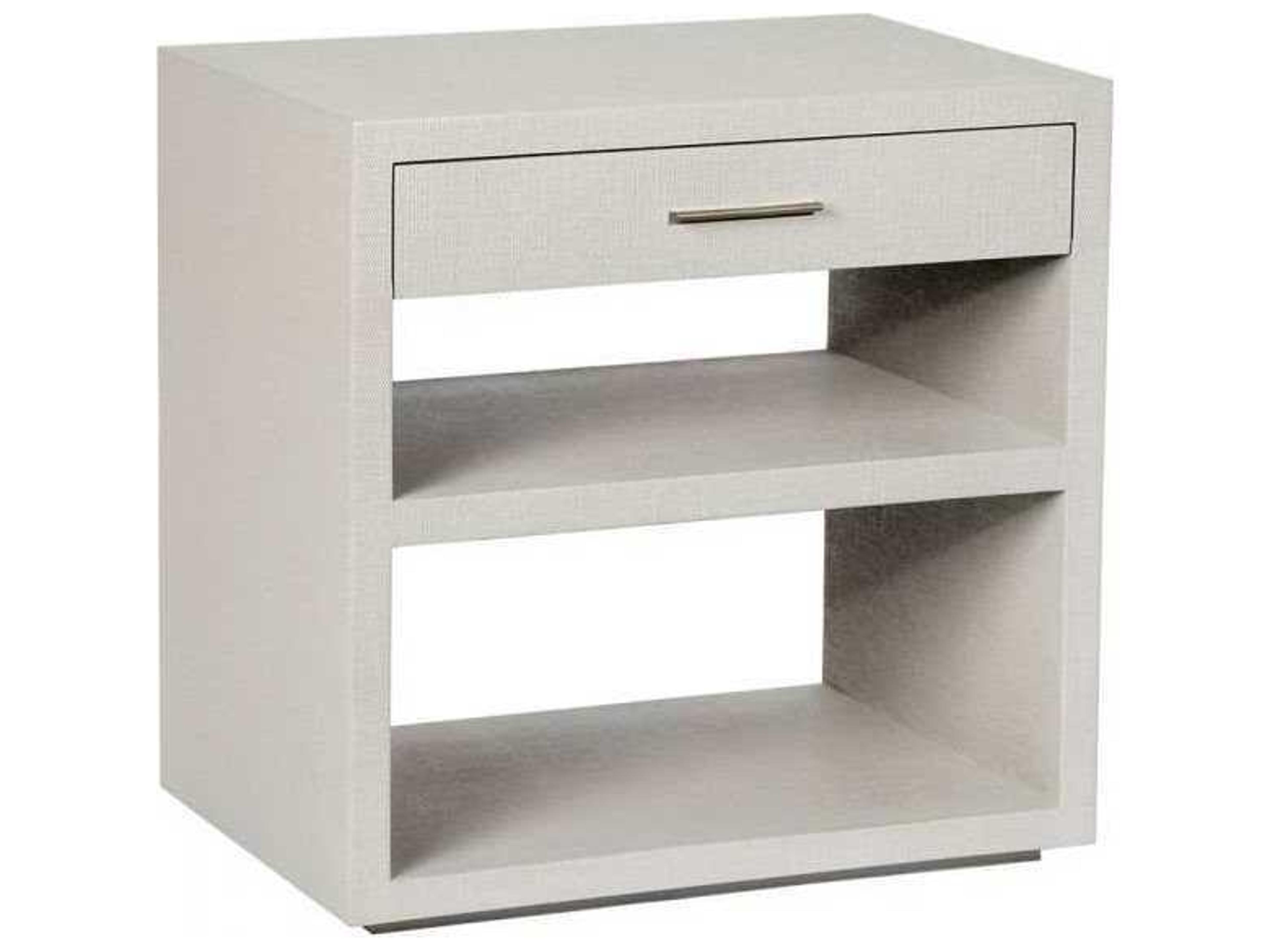 Interlude Home 1-Drawer White Chest Nightstand