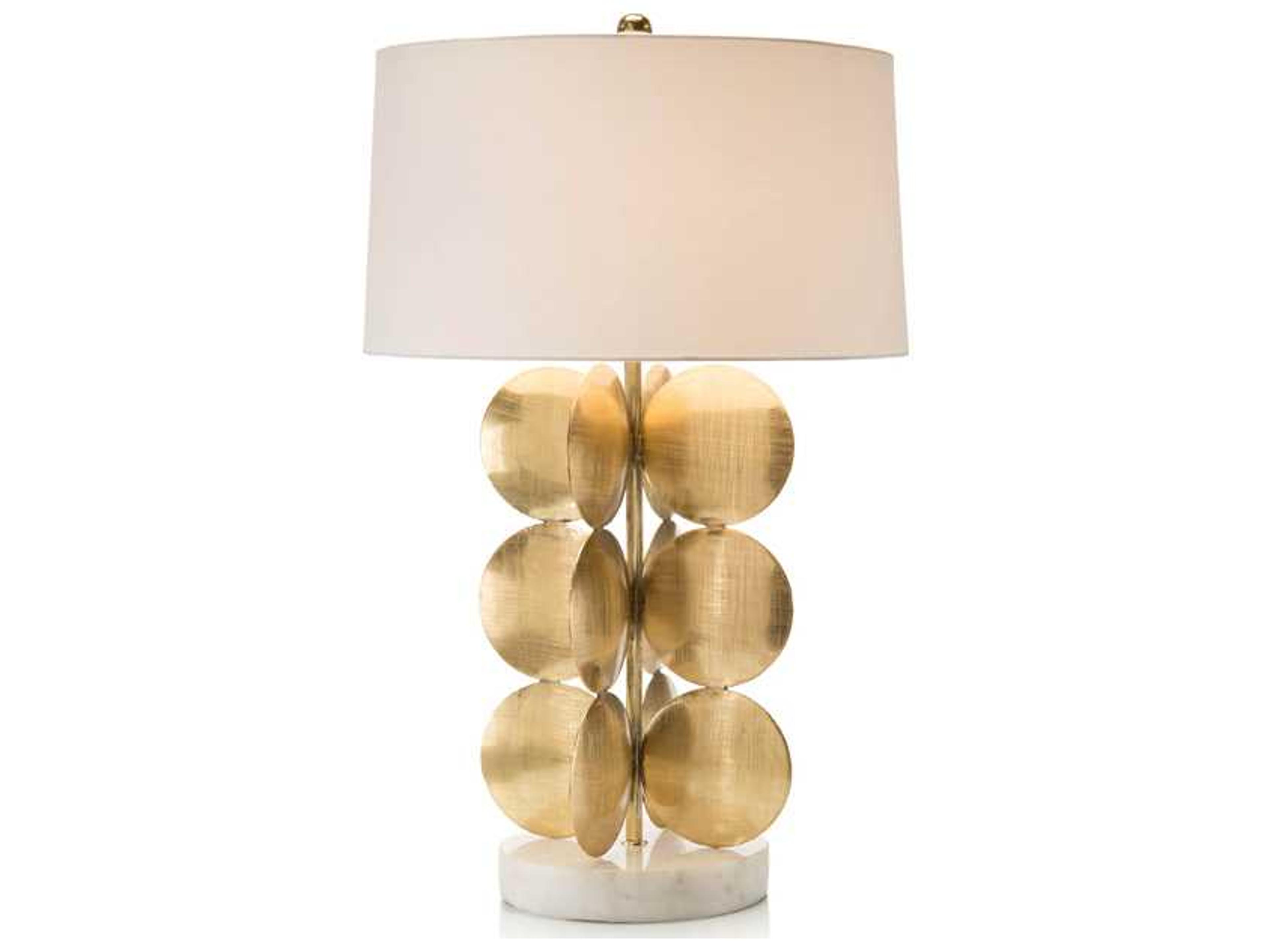 John Richard Mark McDowell Around in Circles Brass Buffet Lamp