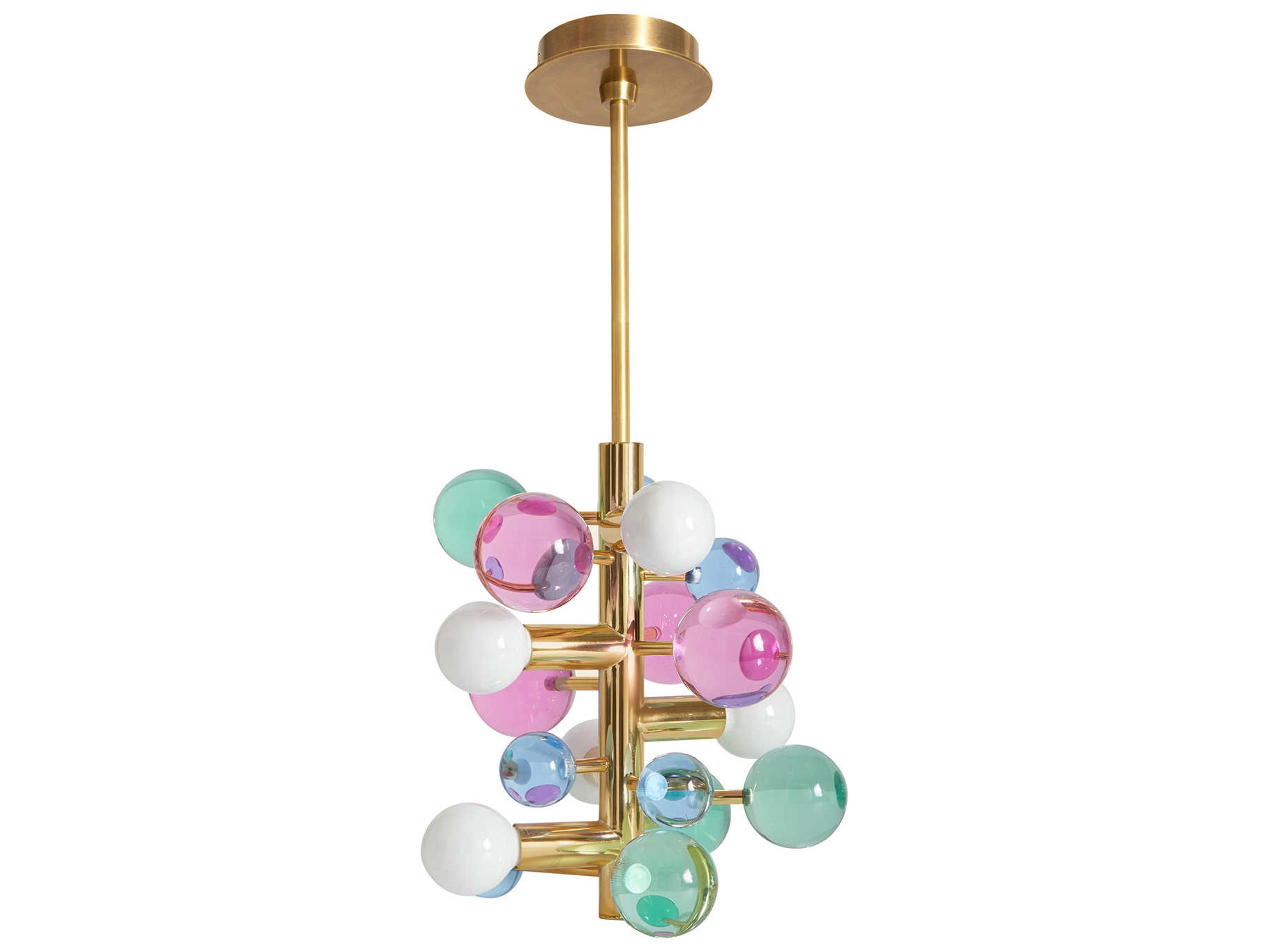 Jonathan Adler Globo 5-Light Multi Antique Brass Globe Pendant