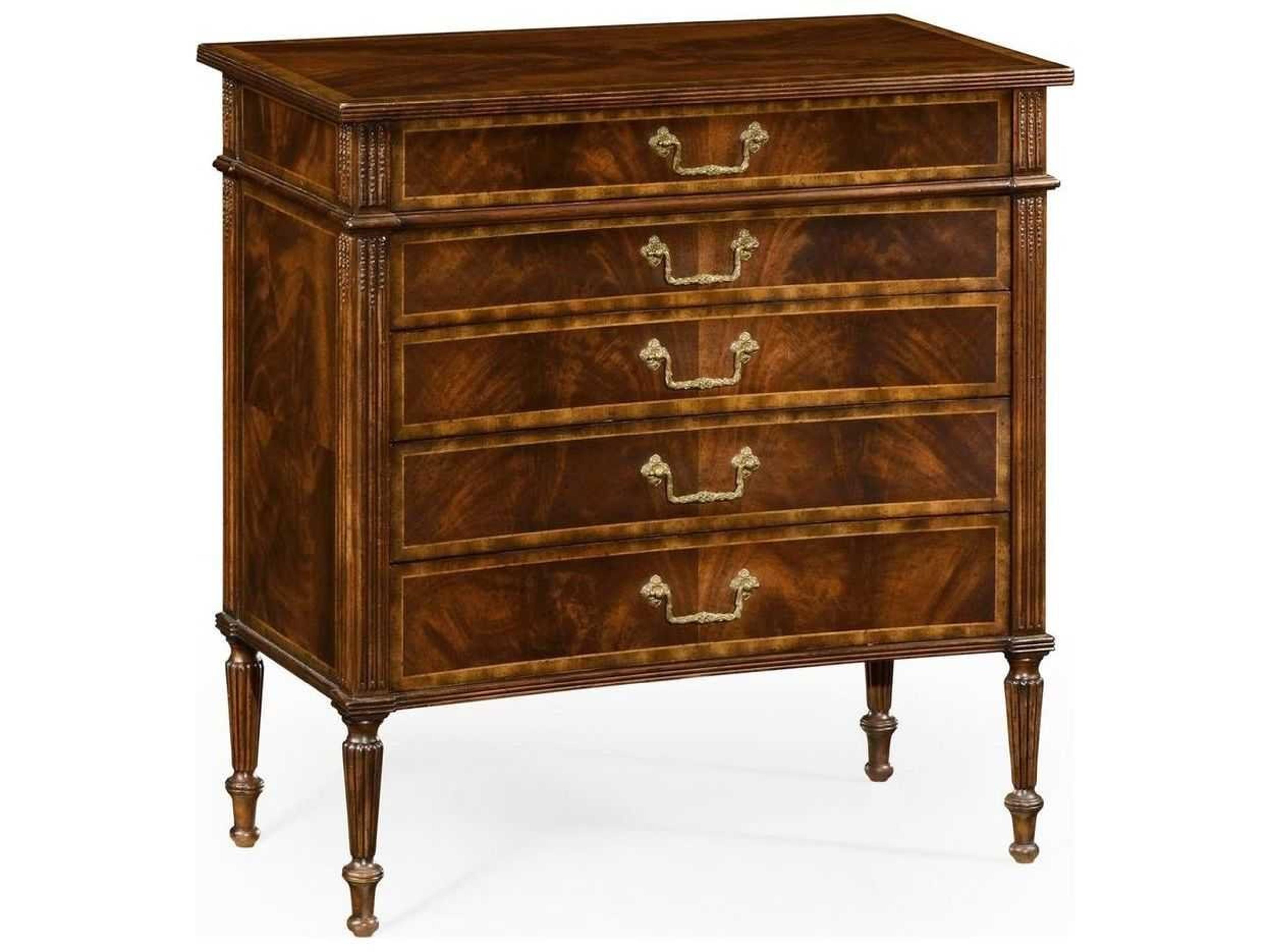 Jonathan Charles Jc Traditional 5-Drawers Brown Acacia Wood Dresser