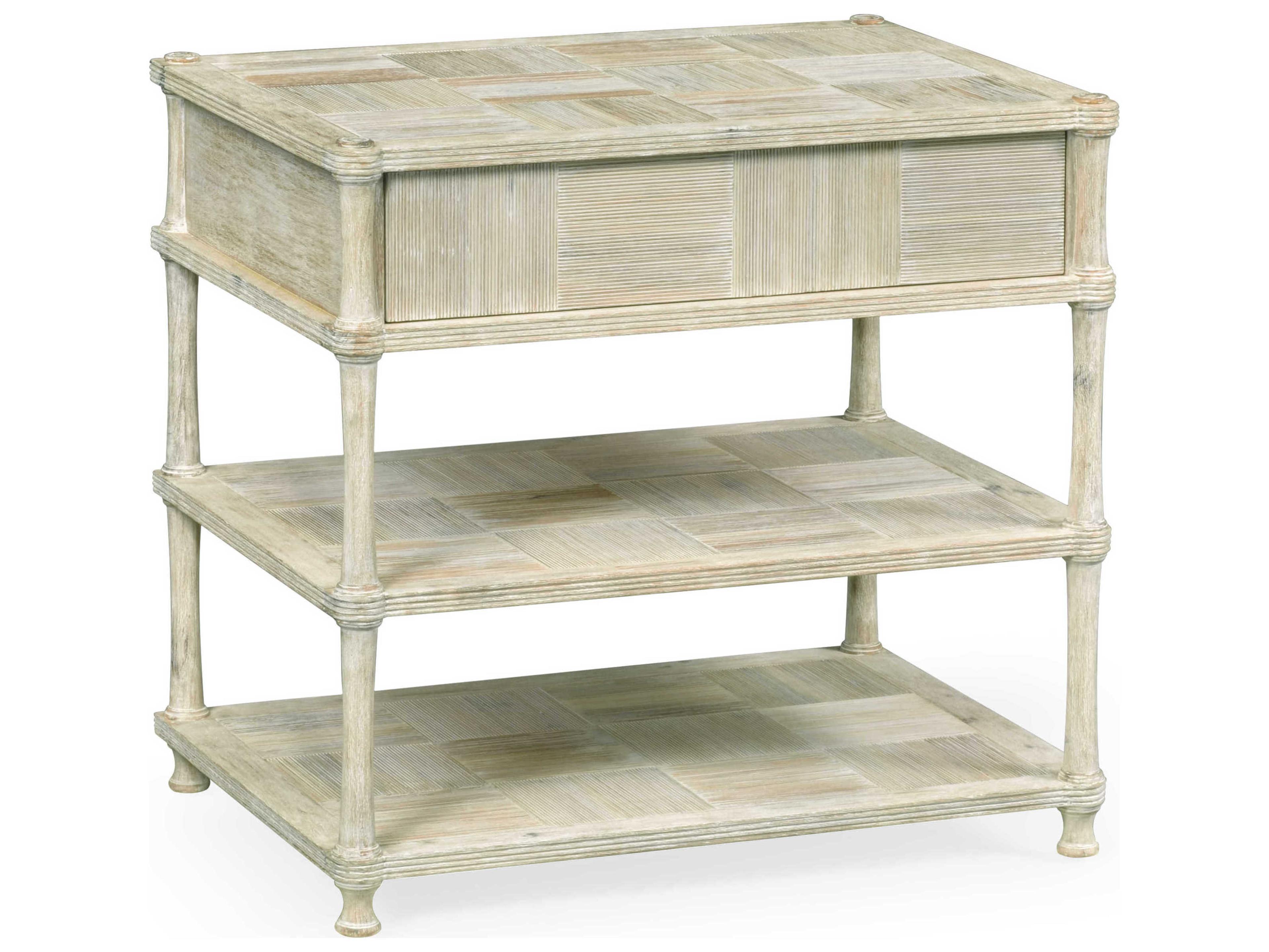 Jonathan Charles William Yeoward 3-Drawers White Acacia Wood Dresser