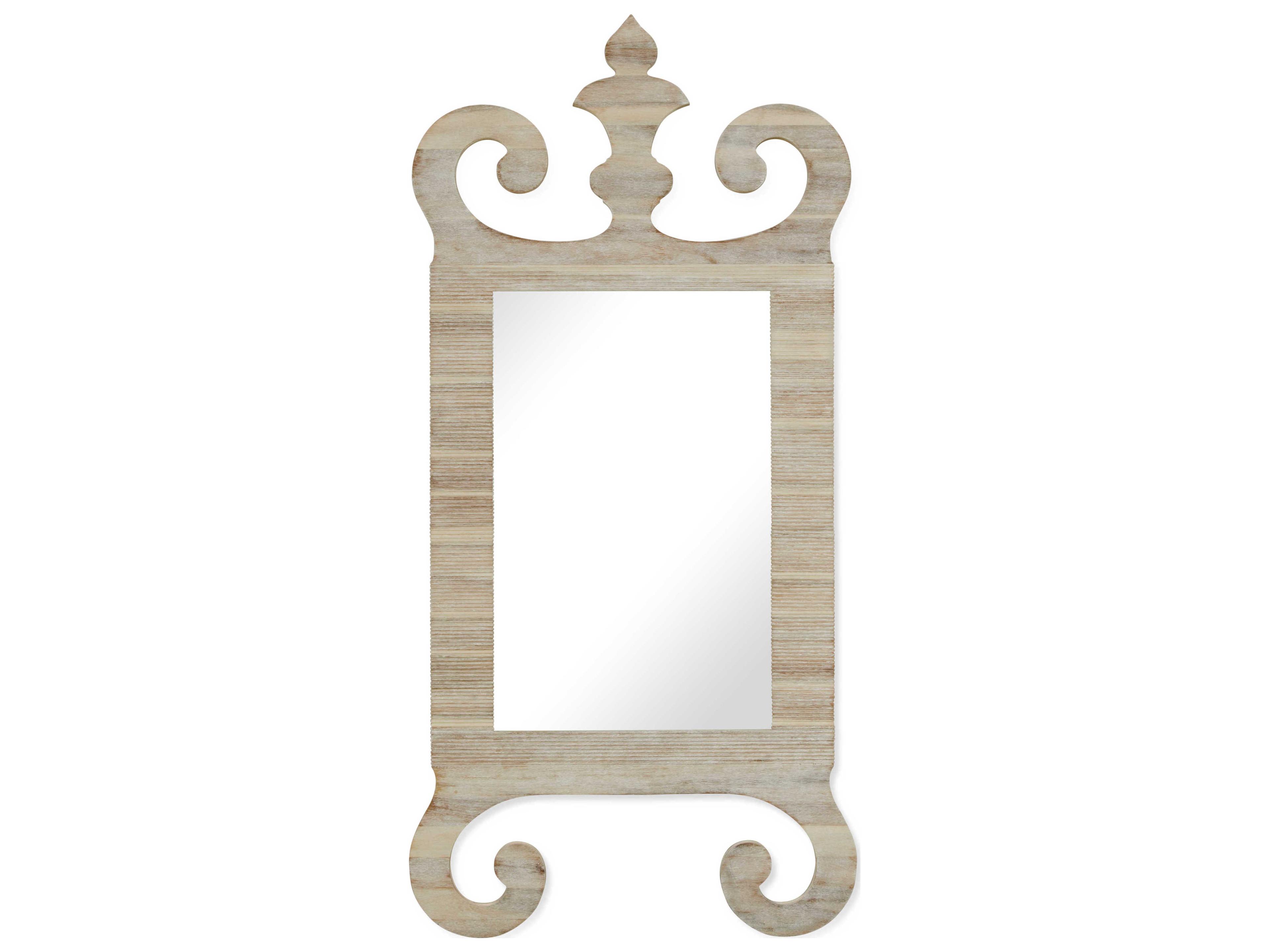 Jonathan Charles William Yeoward Washed Acacia Wall Mirror Rectangular