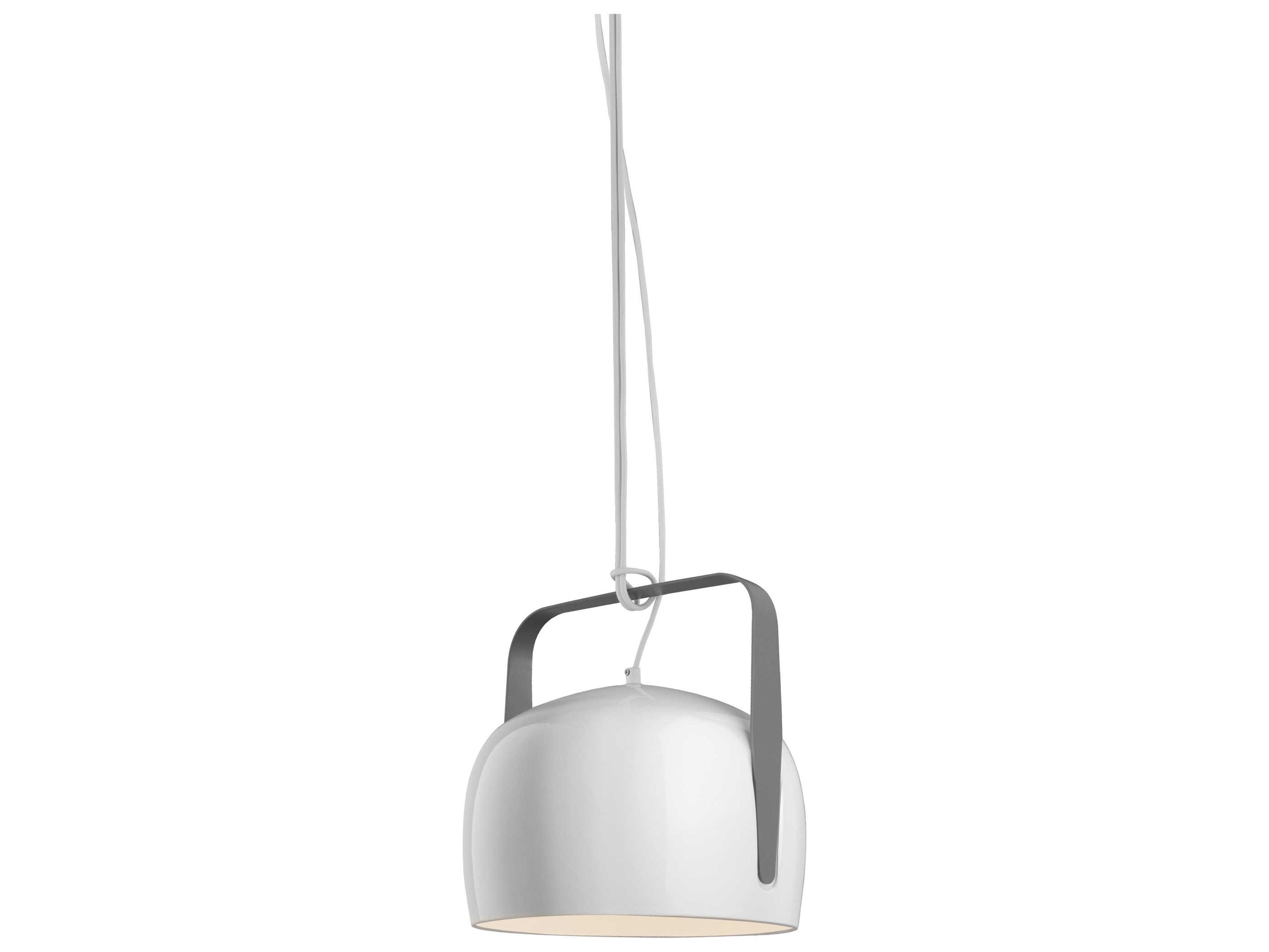 Karman Bag 1-Light Gray LED Bowl Mini Pendant
