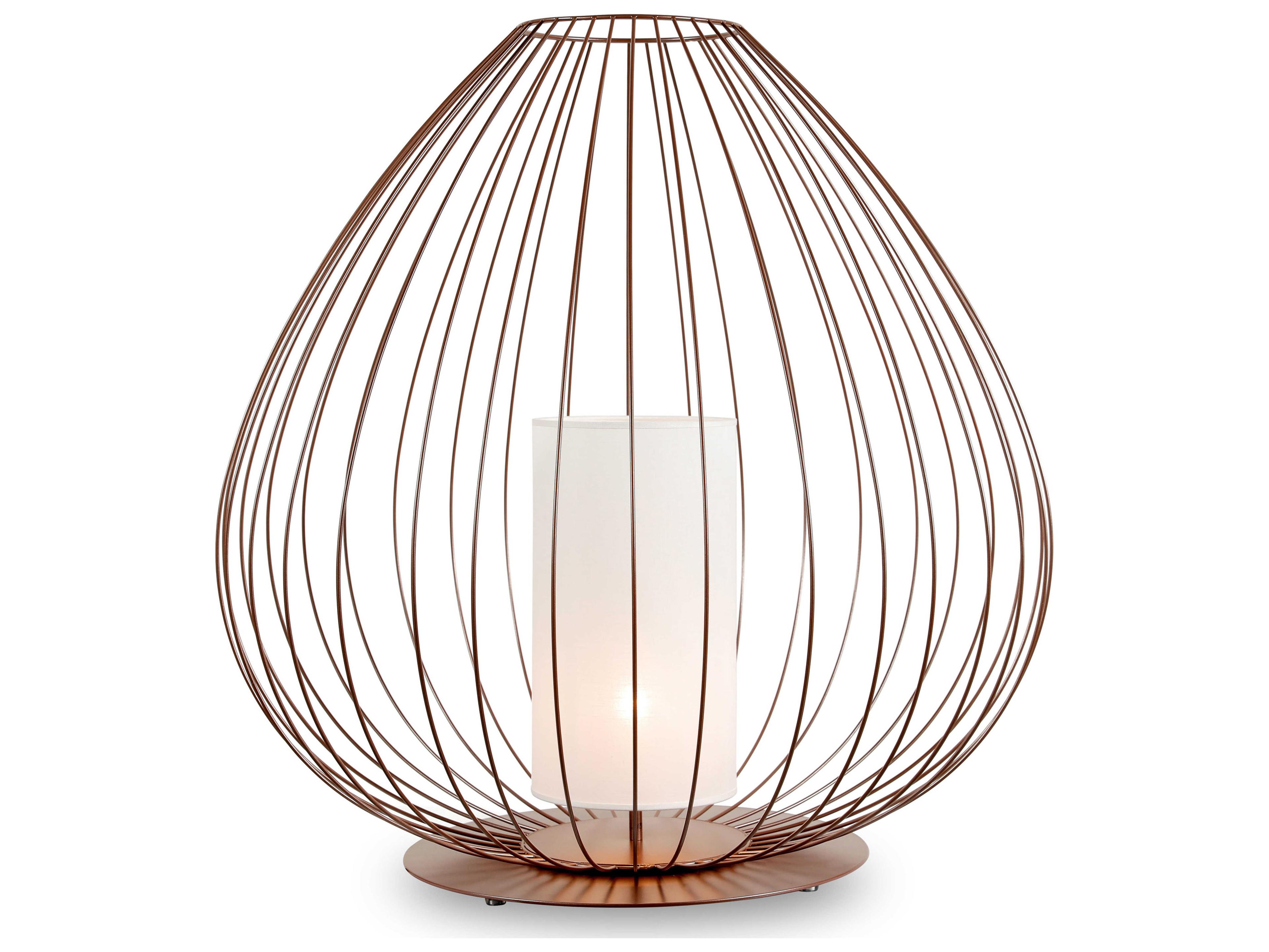 Karman Cell LED Lacquered Glossy Bronze Table Lamp