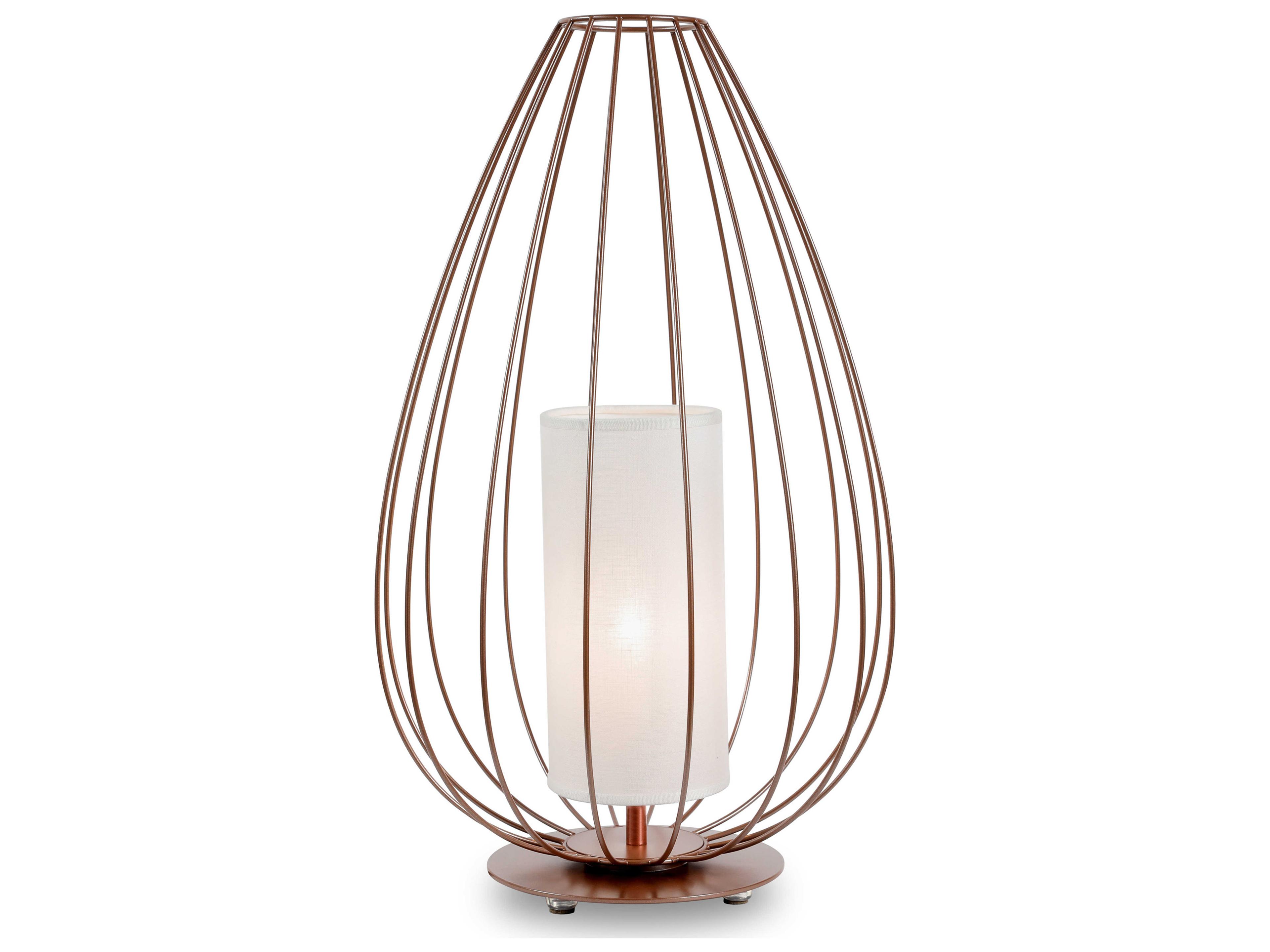 Karman Cell LED Lacquered Glossy Bronze Table Lamp