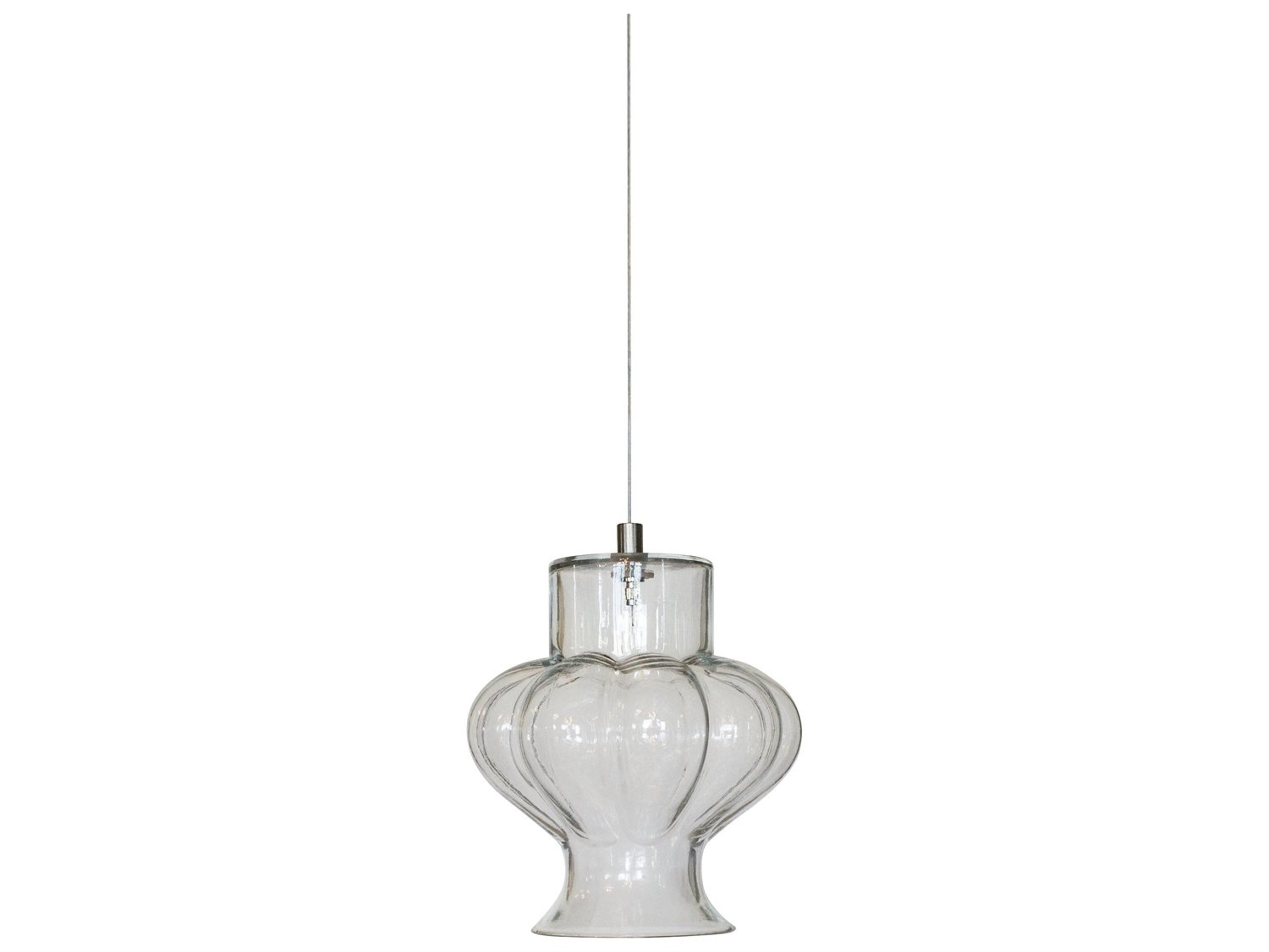 Karman Ceraunavolta 1-Light Transparent Clear Glass LED Geometric Mini Pendant