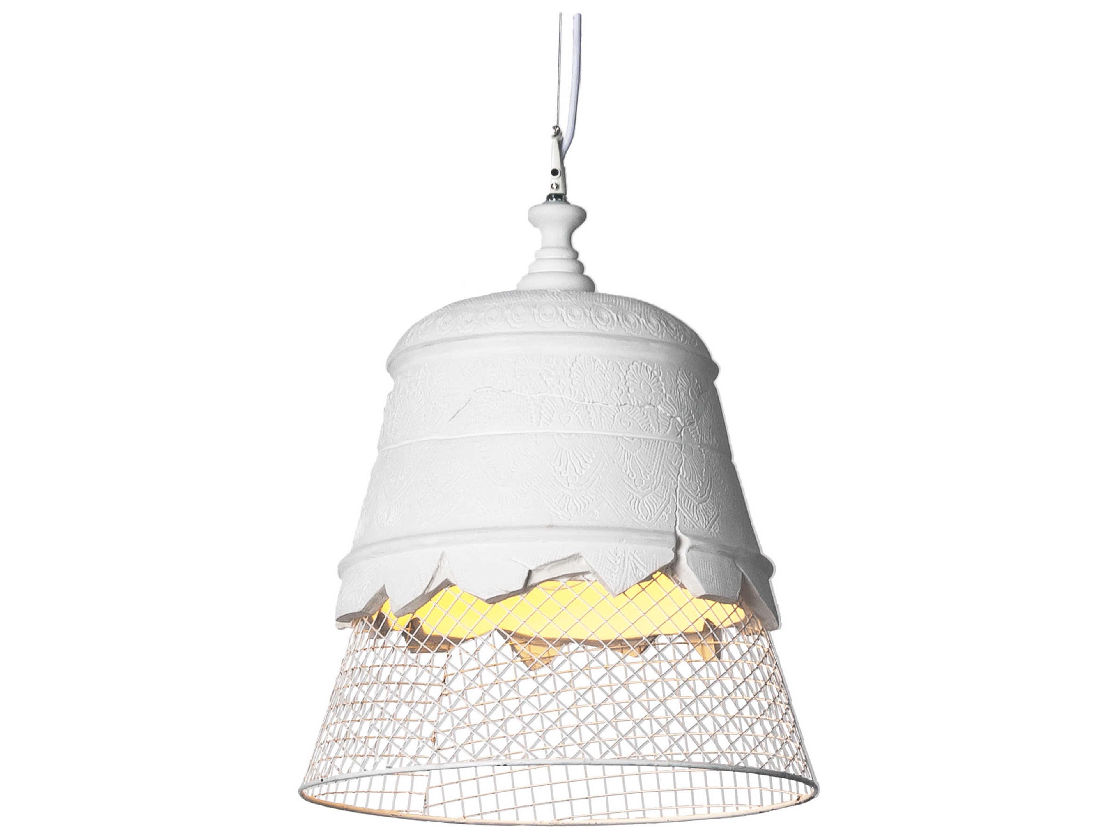 Karman Domenica 1-Light White LED Bell Pendant