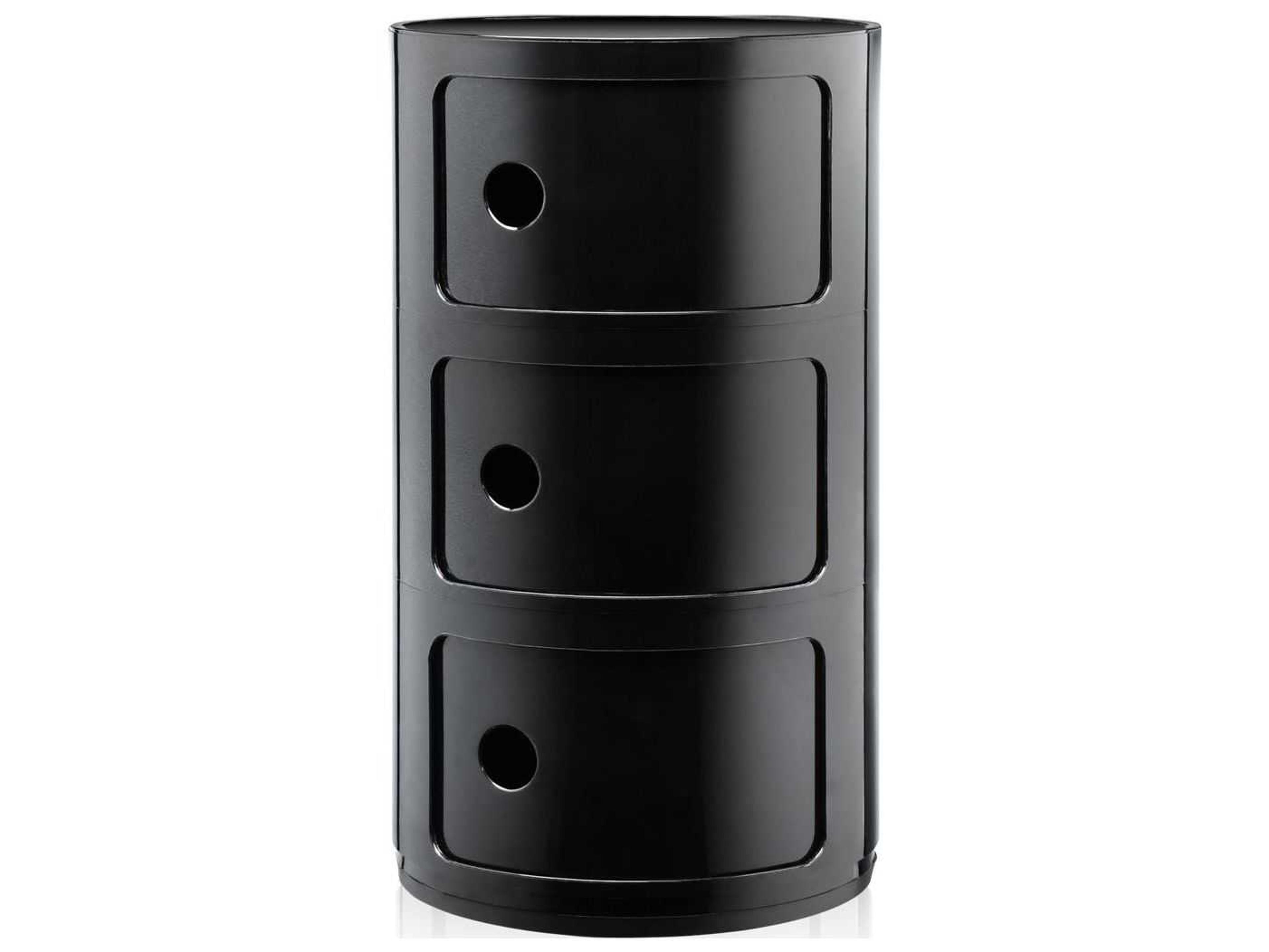 Kartell Componibili Black File Cabinet