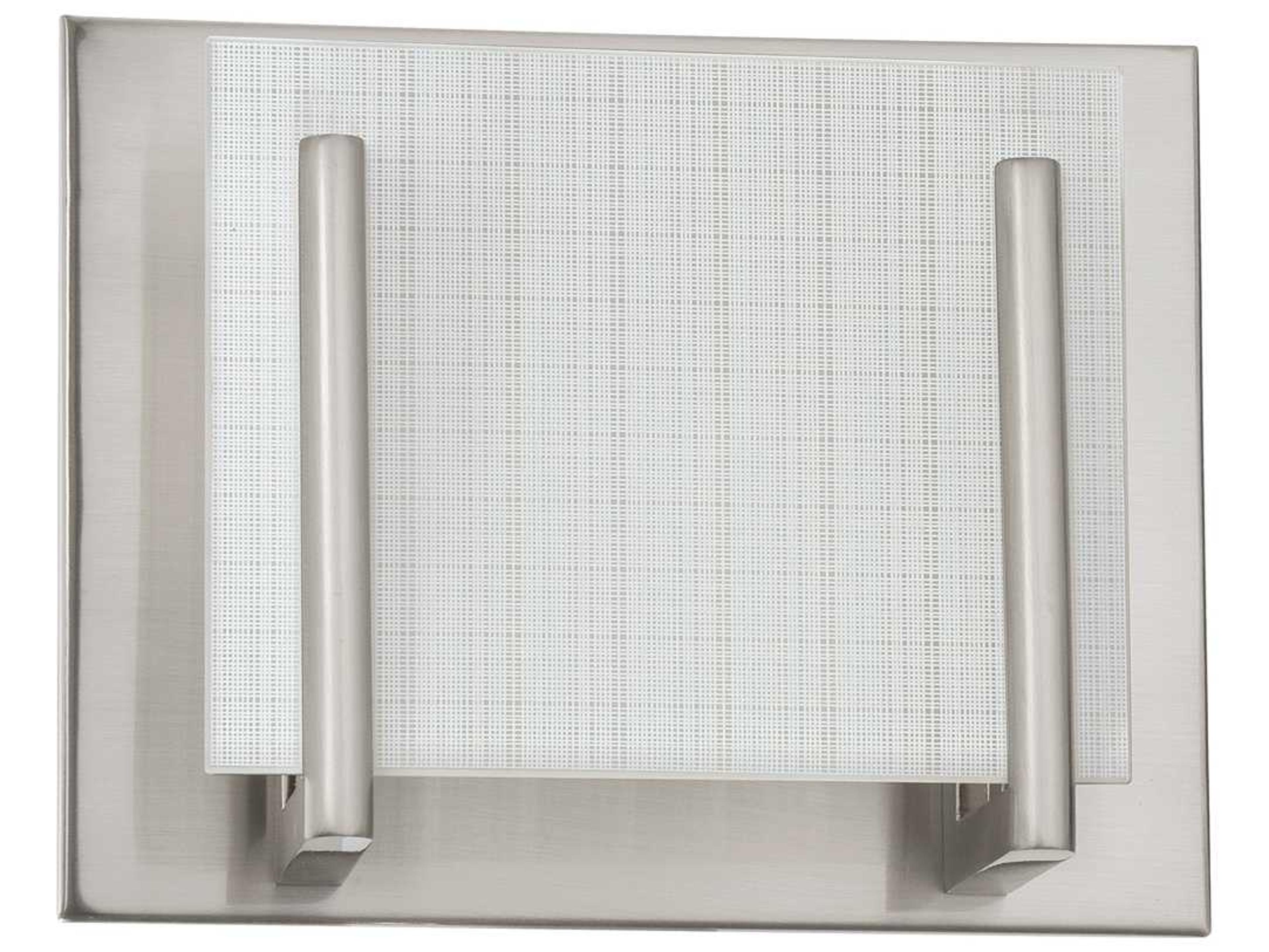 Kendal Aurora Satin Nickel Glass Wall Sconce