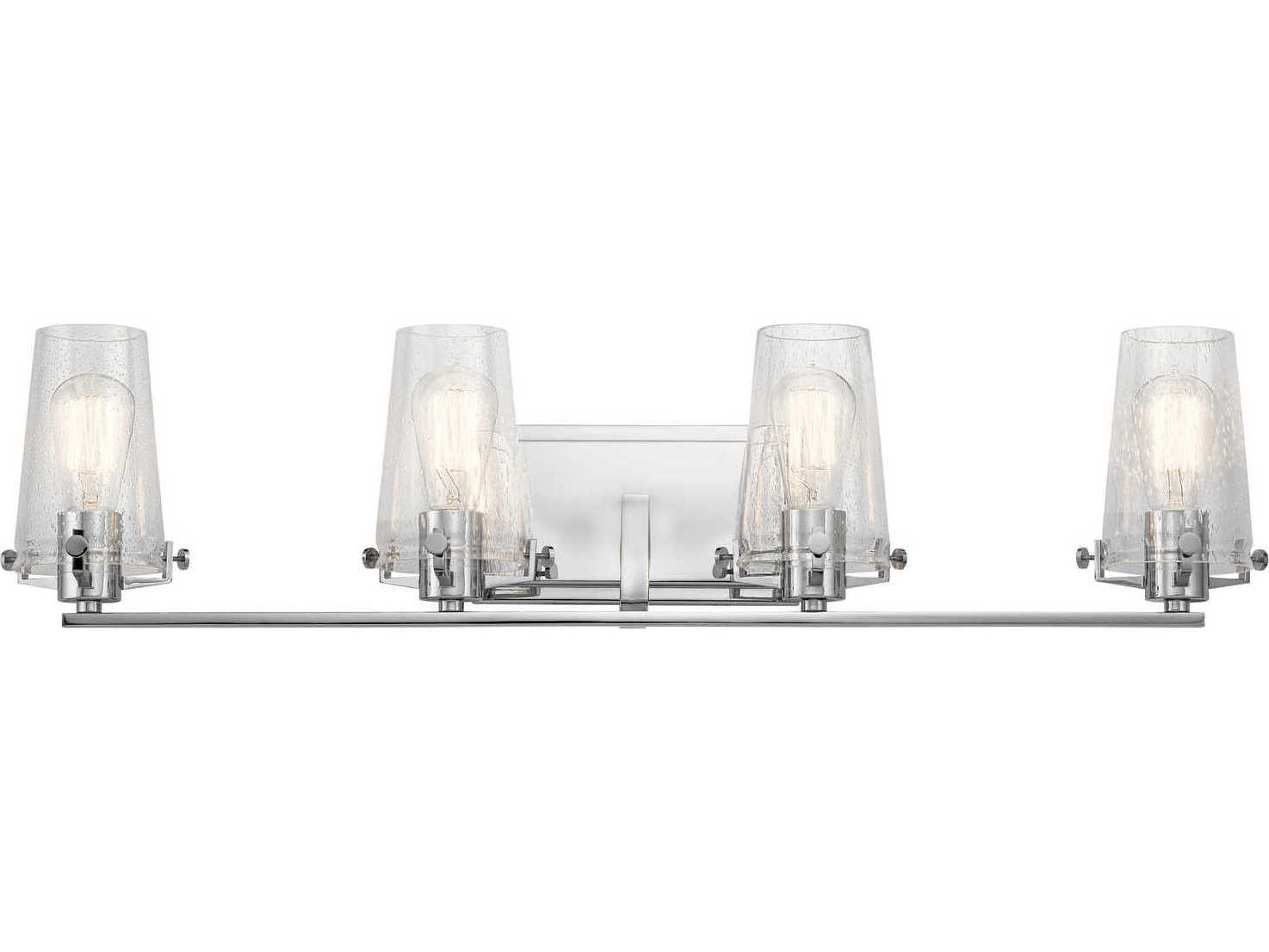 Kichler Alton 4-Light Chrome Glass Vanity Light
