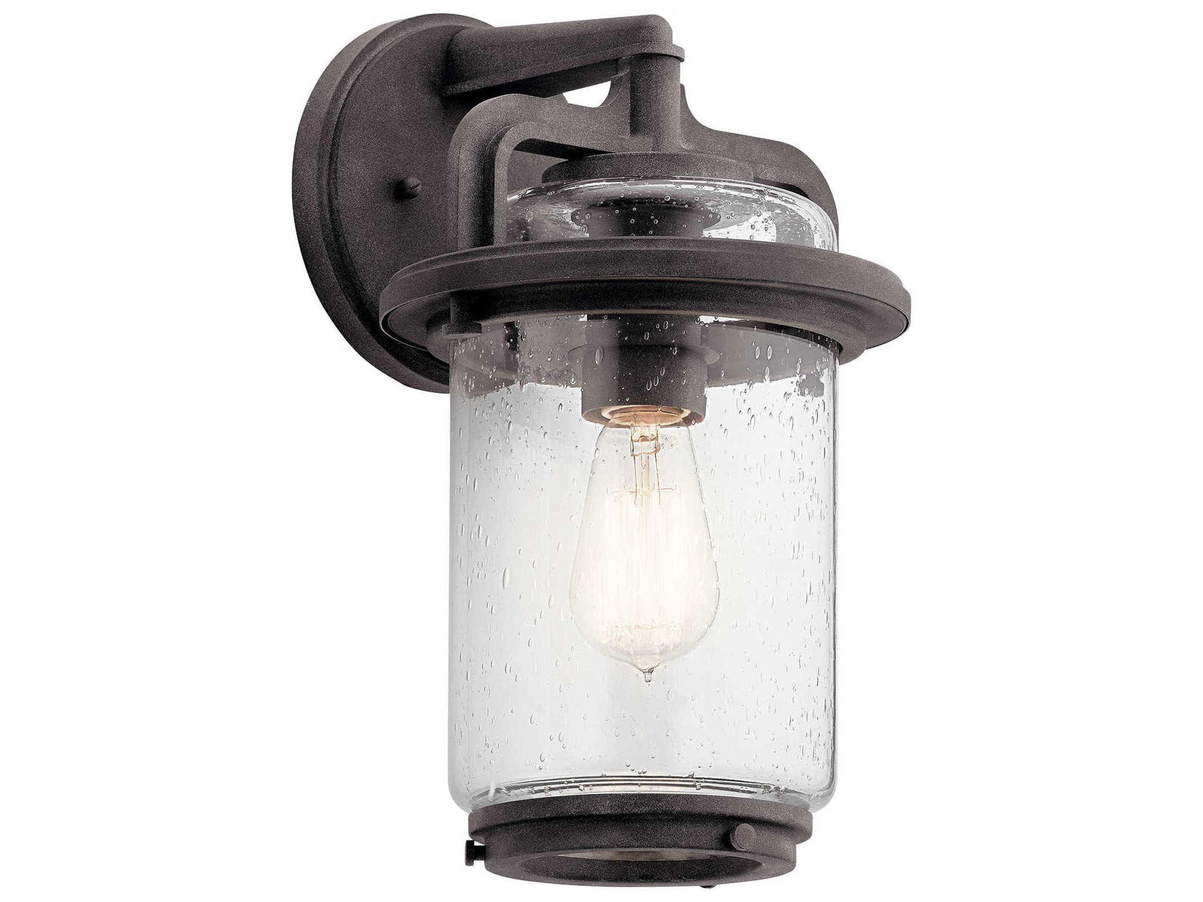 Kichler Andover 1 - Light Glass Outdoor Wall Light
