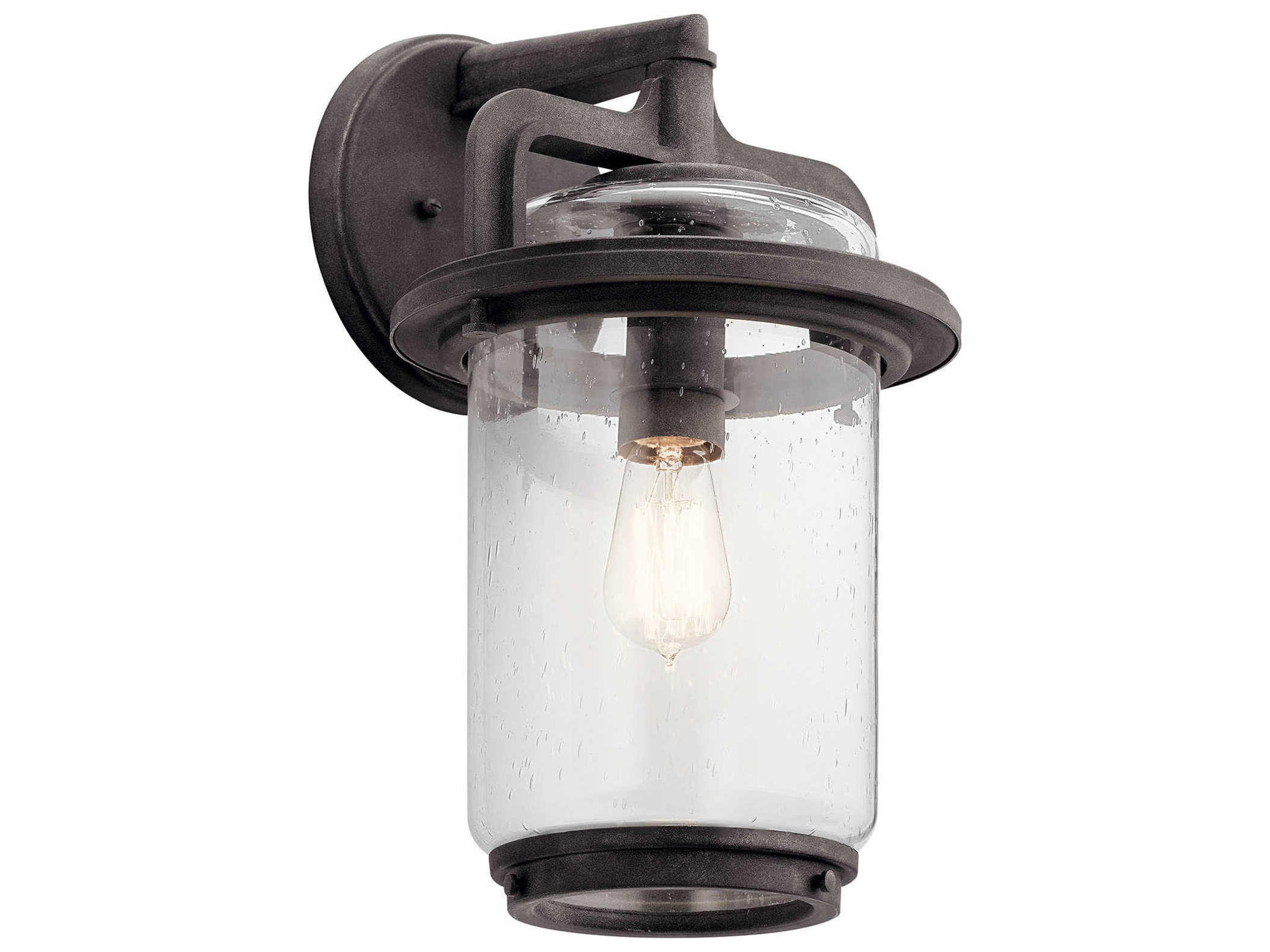 Kichler Andover 1 - Light Glass Outdoor Wall Light