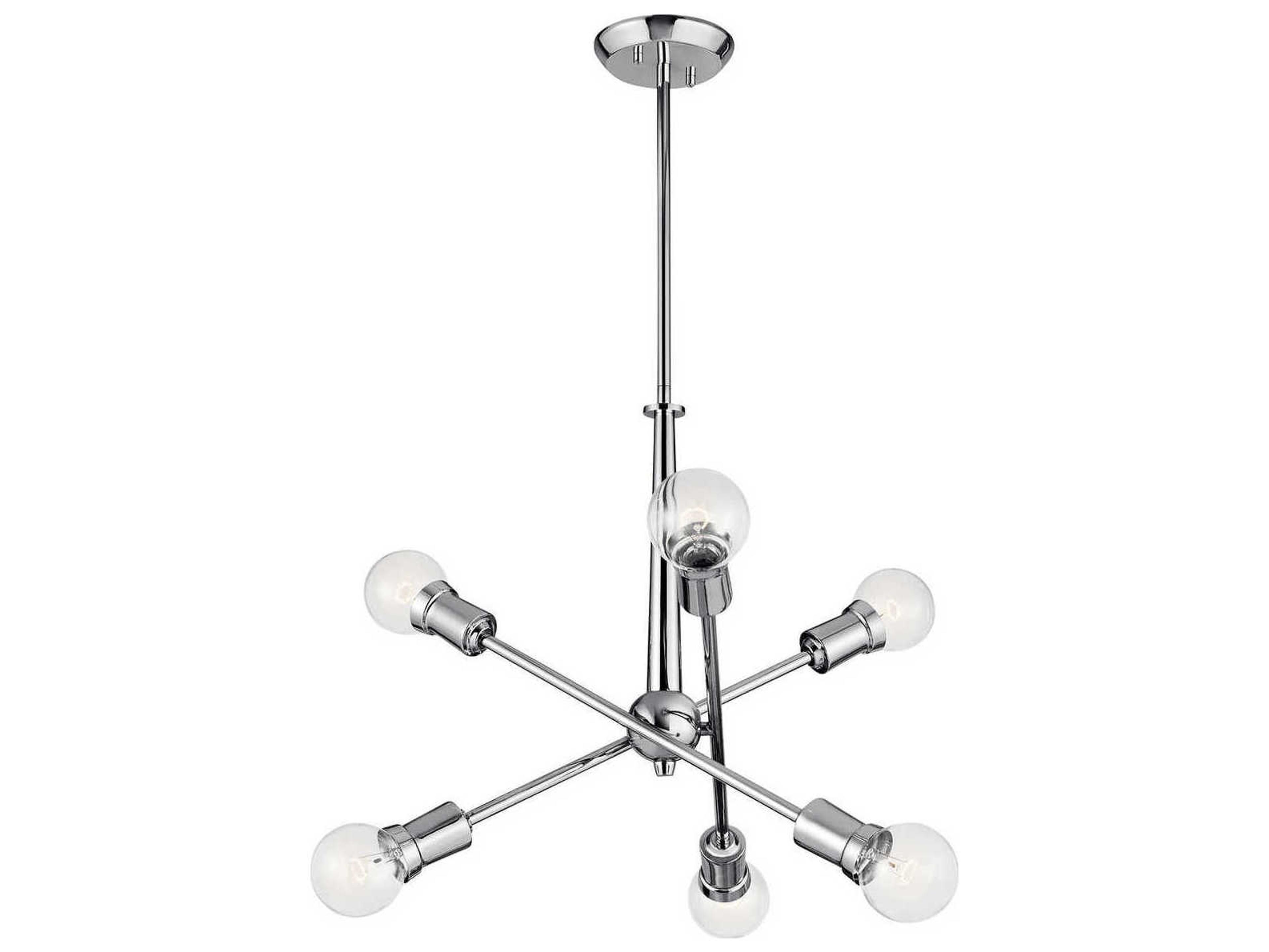 Kichler Armstrong 6-Light Chrome Geometric Globe Pendant
