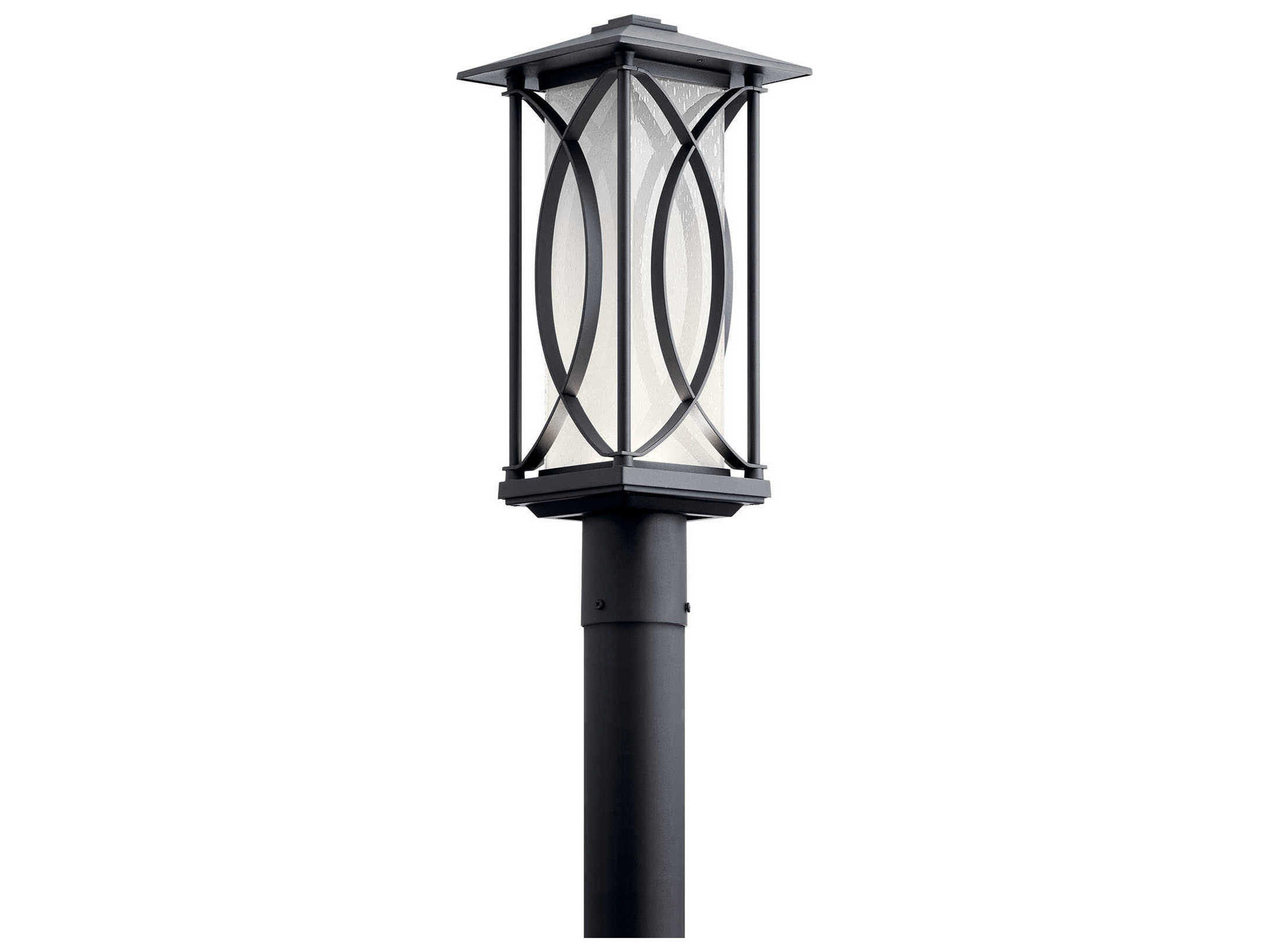 Kichler Ashbern 1 - Light Glass LED Outdoor Post Light