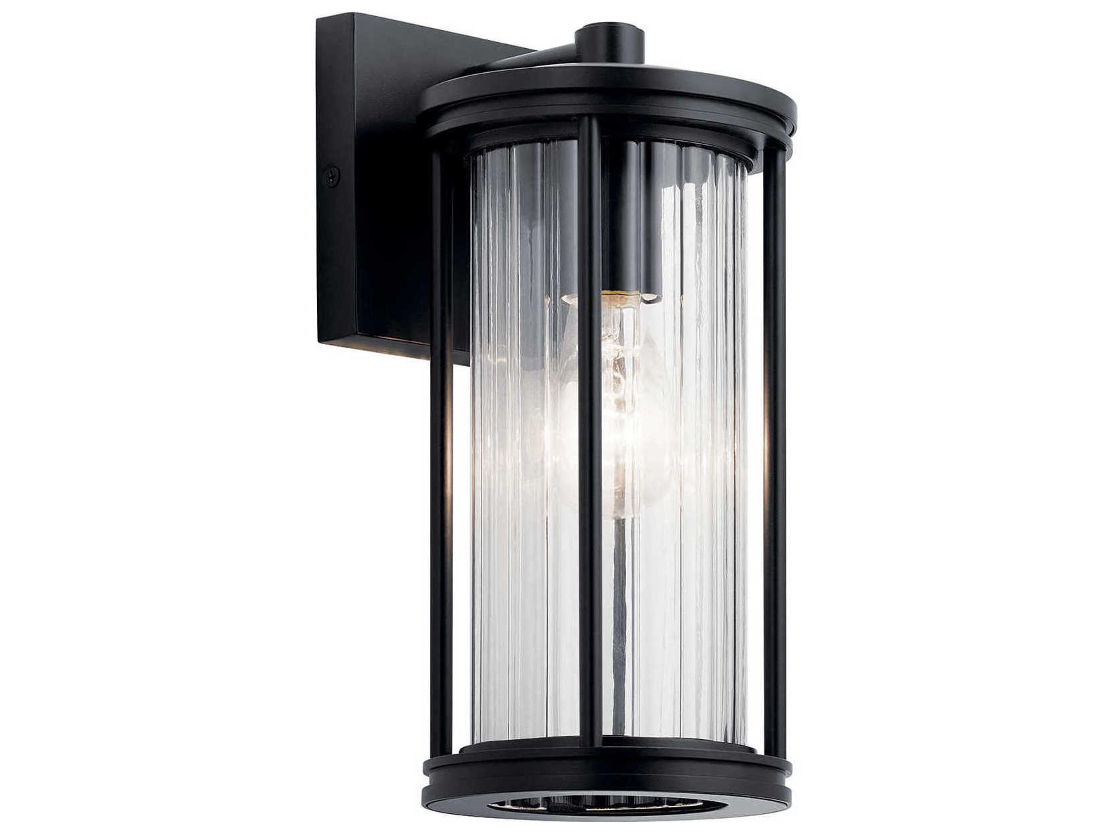 Kichler Barras 1 - Light Glass Outdoor Wall Light