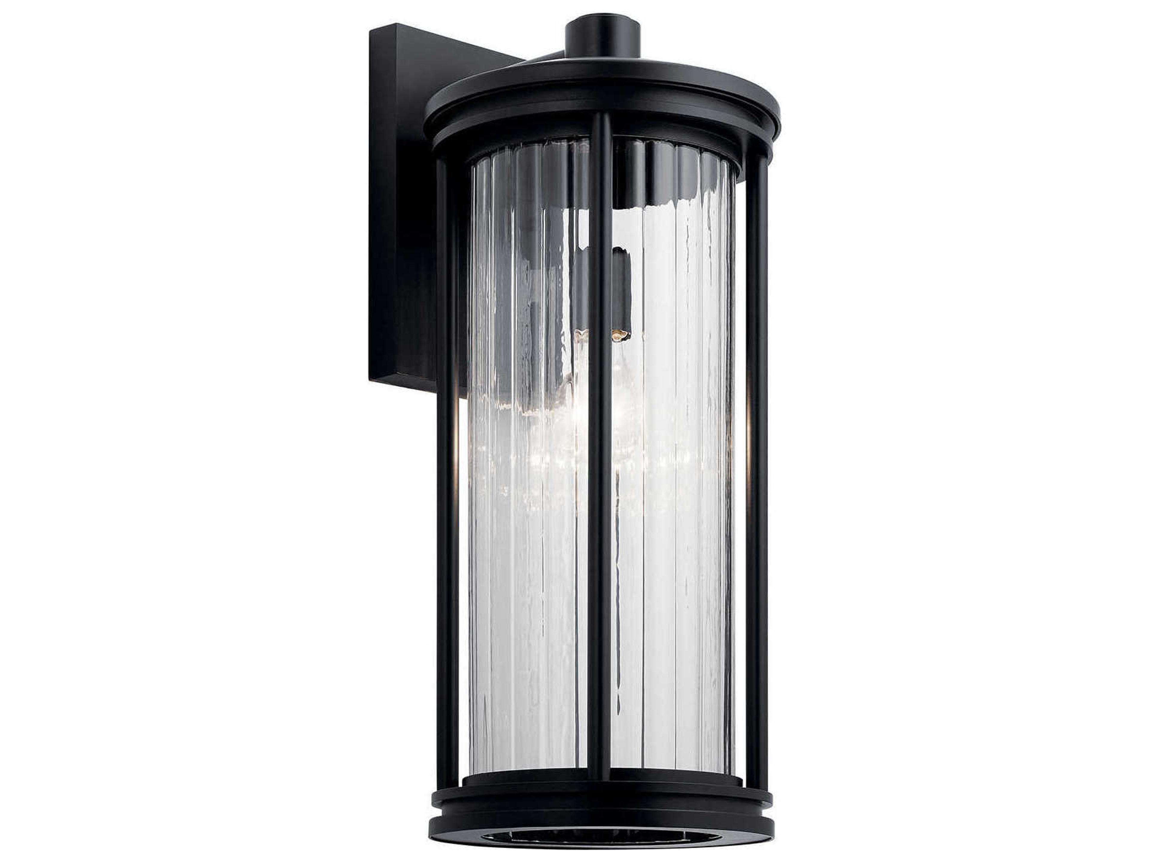Kichler Barras 1 - Light Glass Outdoor Wall Light