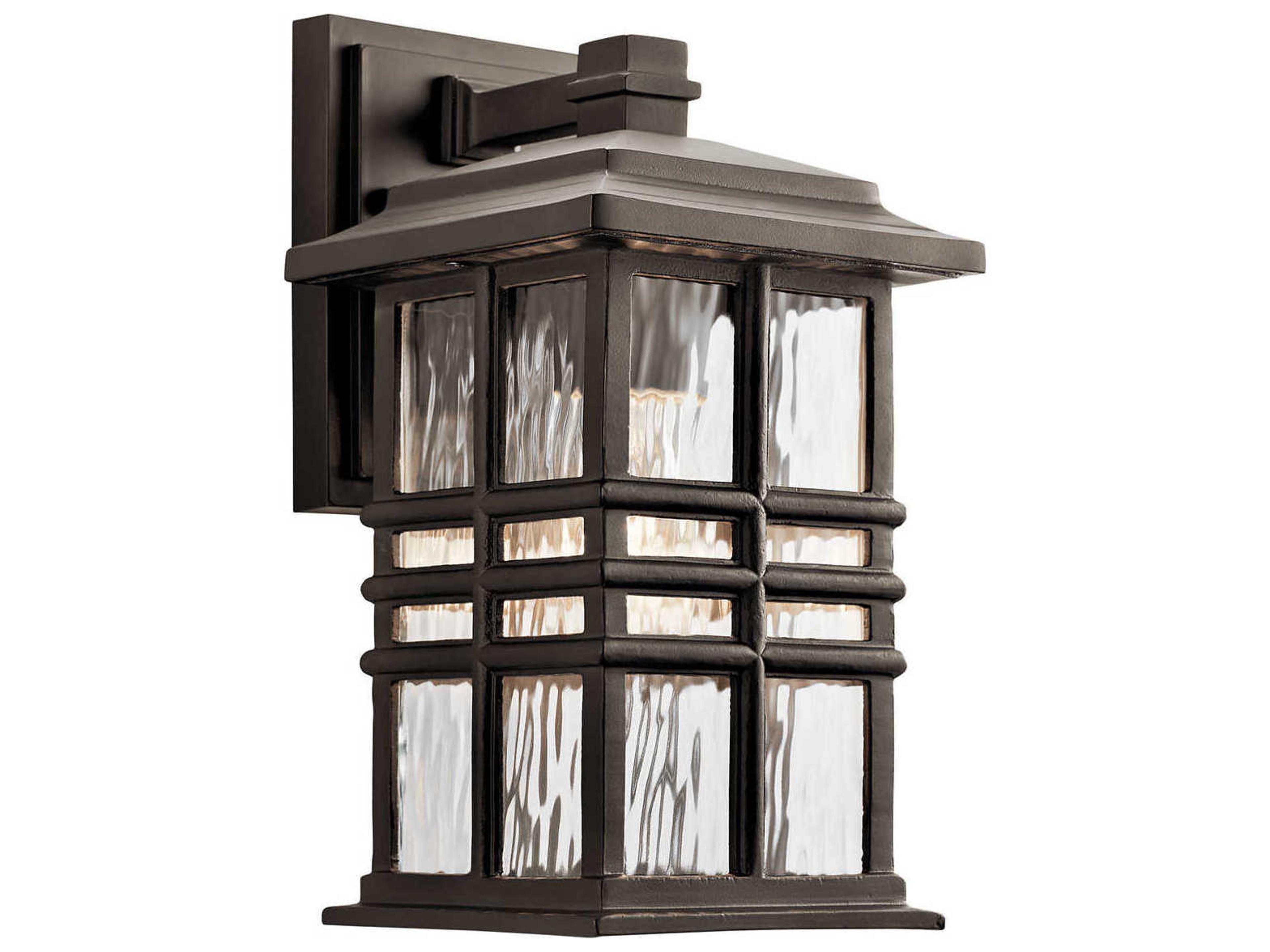 Kichler Beacon Square 1 - Light Glass Outdoor Wall Light