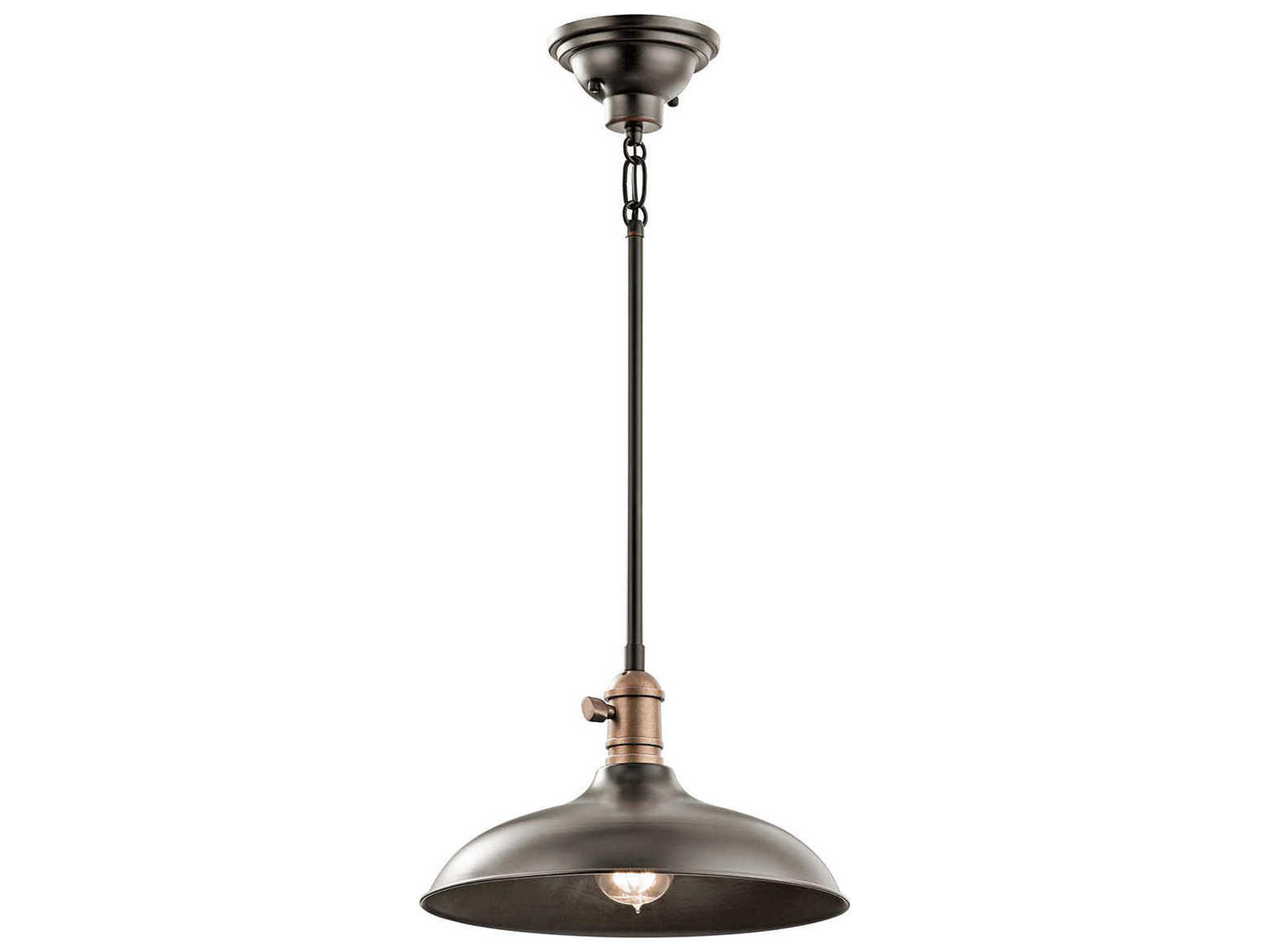 Kichler Cobson 1-Light Olde Bronze Round Mini Pendant