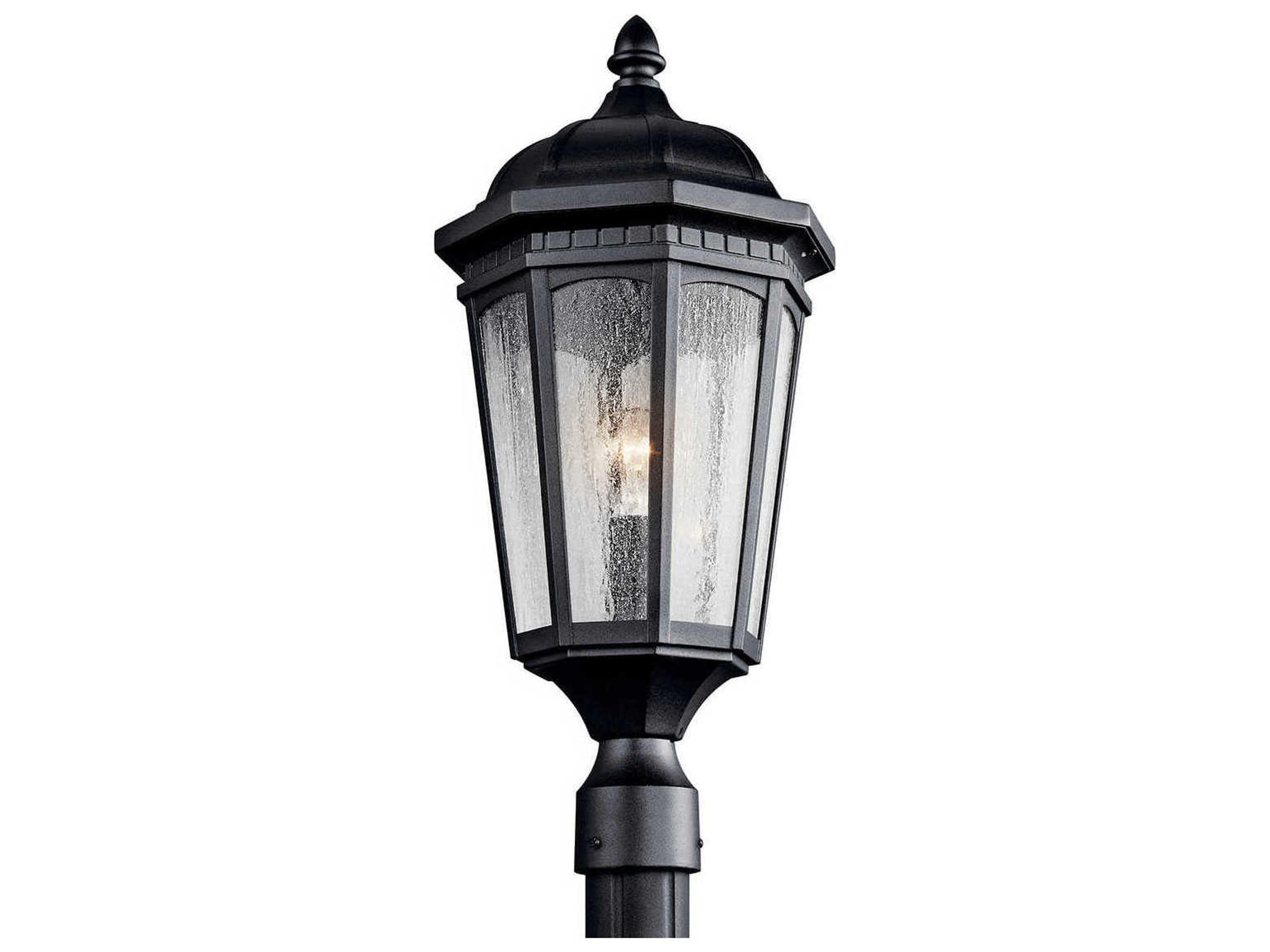 Kichler Courtyard 1 - Light Glass Outdoor Post Light