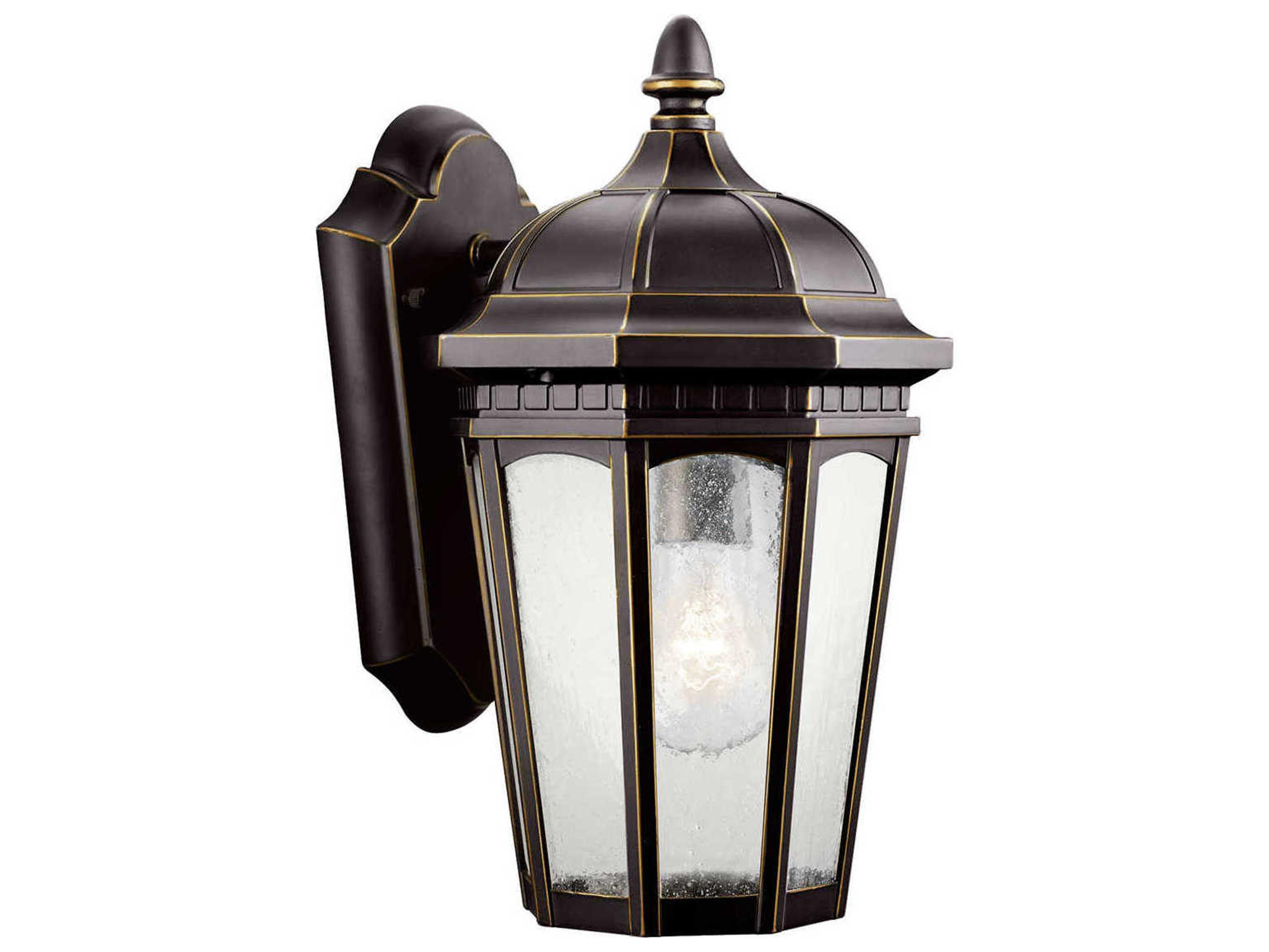 Kichler Courtyard 1 - Light Glass Outdoor Wall Light