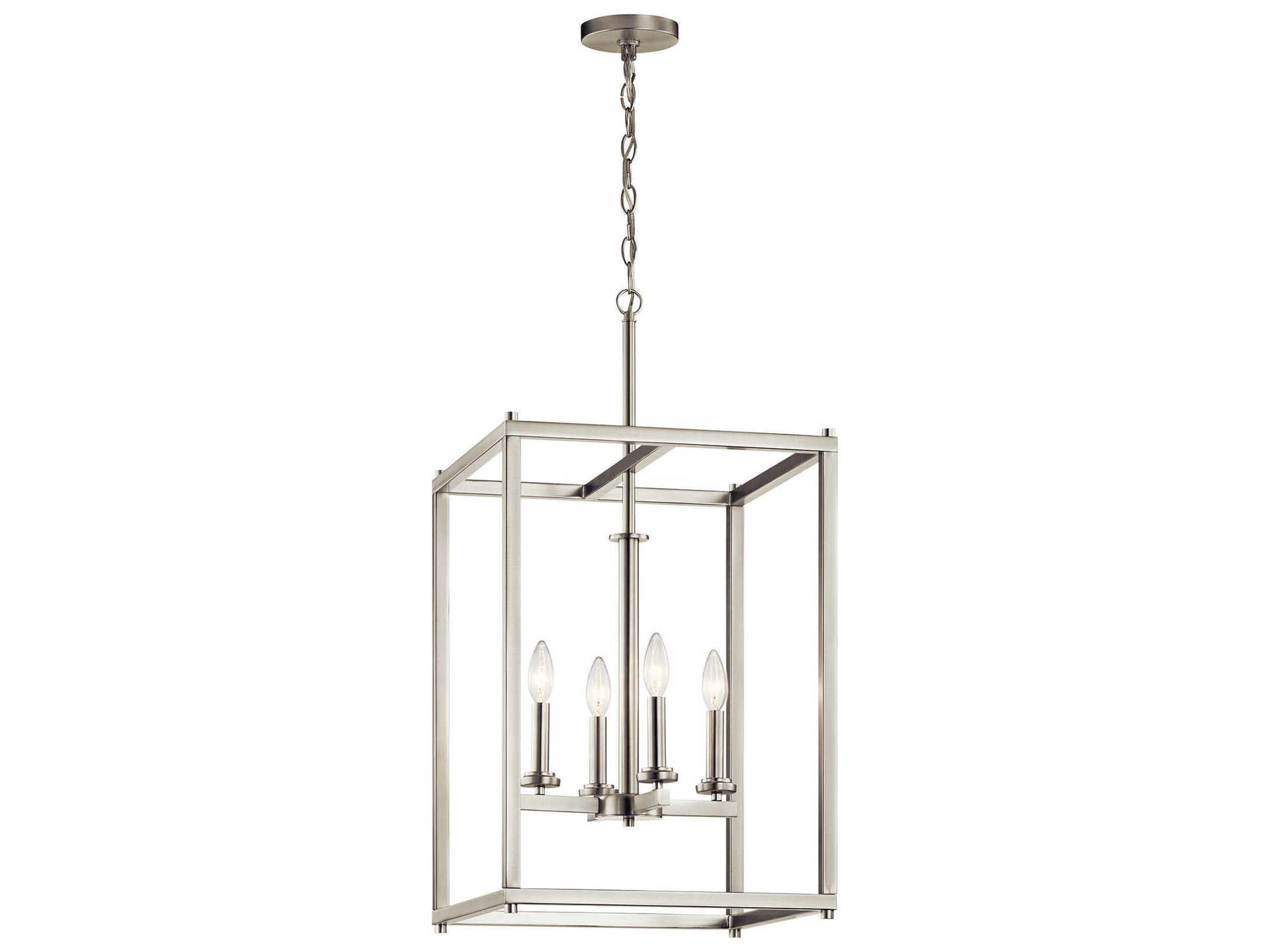 Kichler Crosby 4-Light Brushed Nickel Geometric Linear Pendant