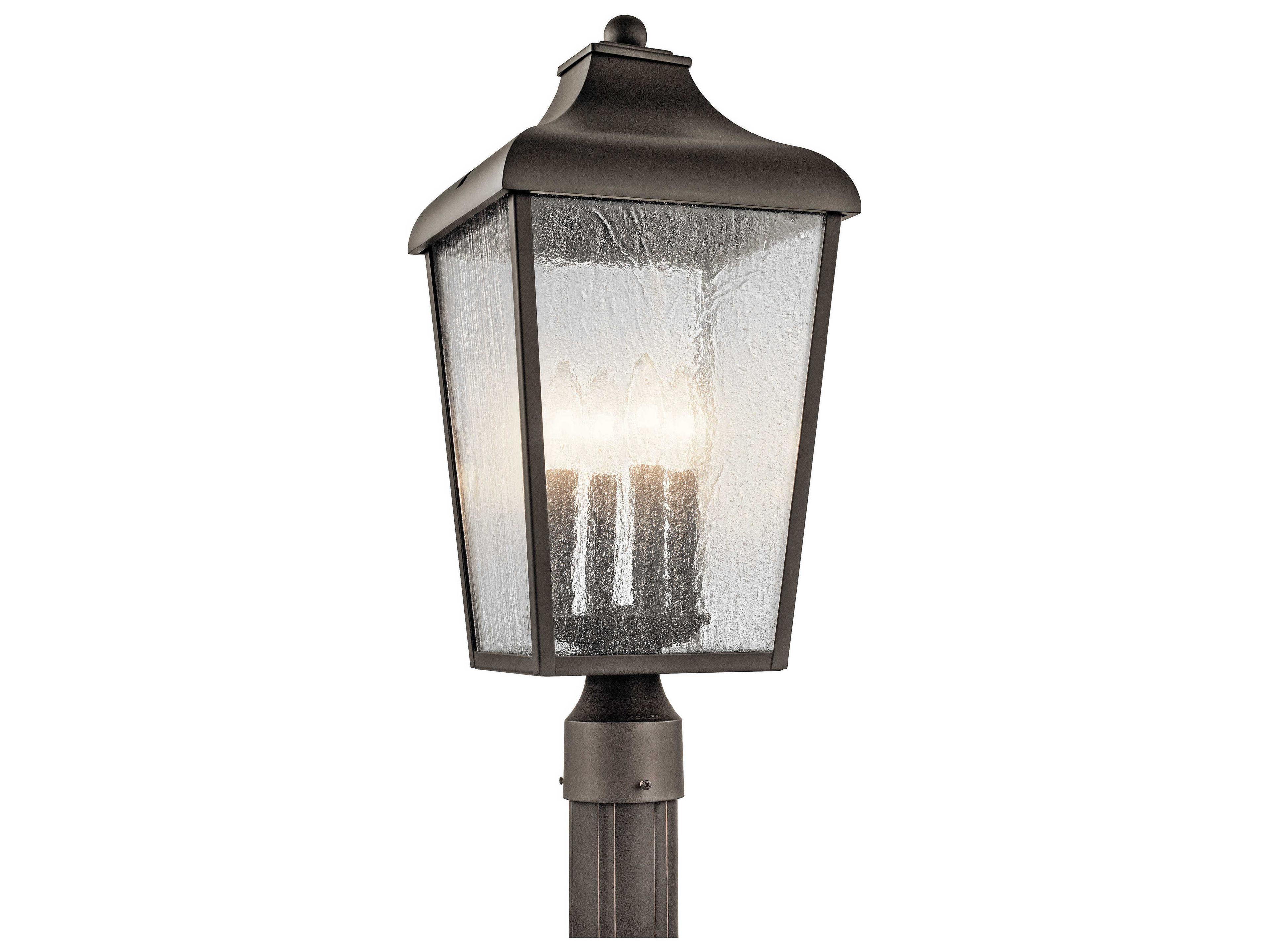 Kichler Forestdale 4 - Light Glass Outdoor Post Light