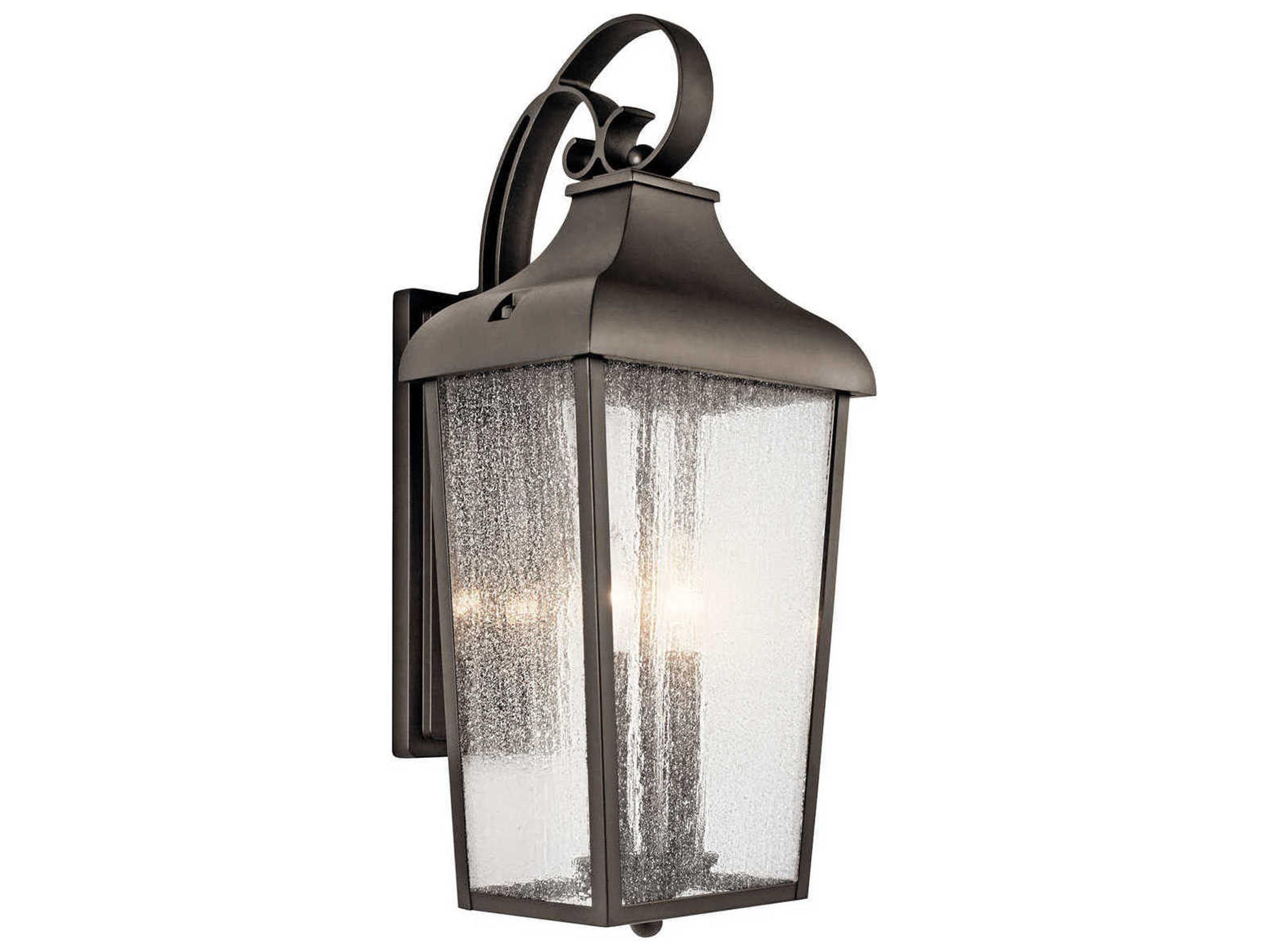 Kichler Forestdale 2 - Light Glass Outdoor Wall Light
