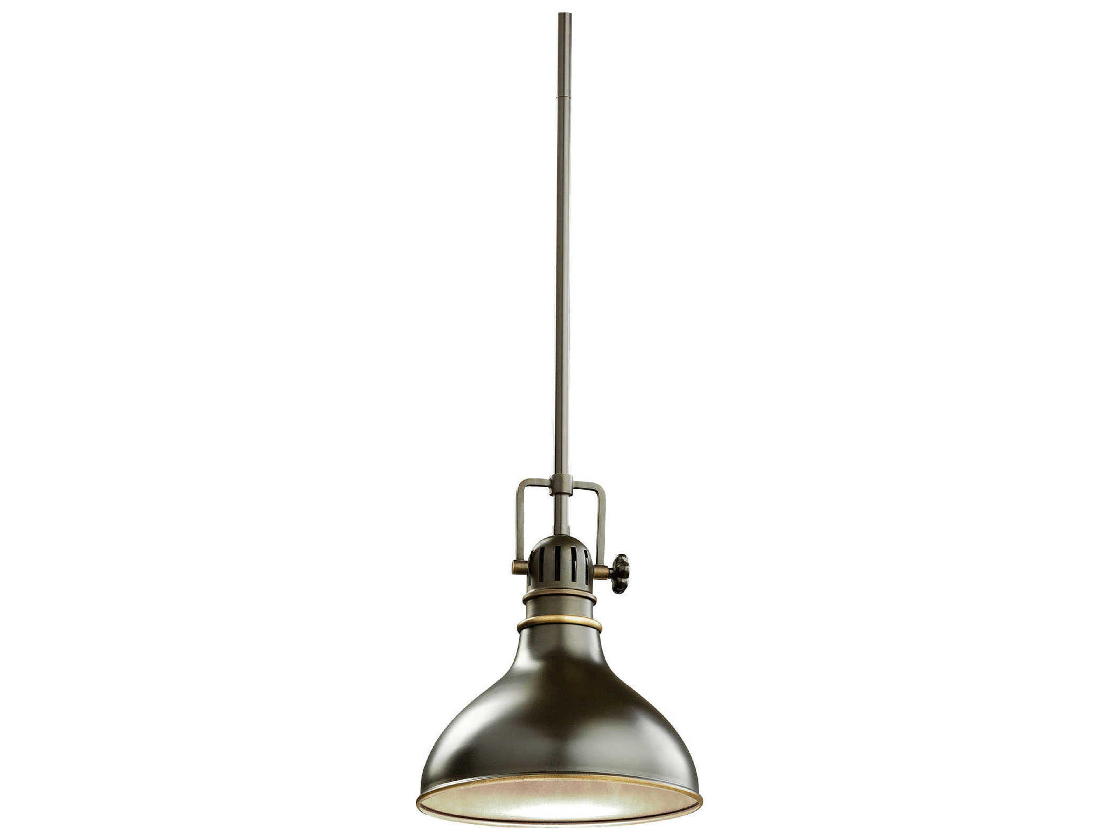Kichler Hatteras Bay 1-Light Olde Bronze Round Mini Pendant