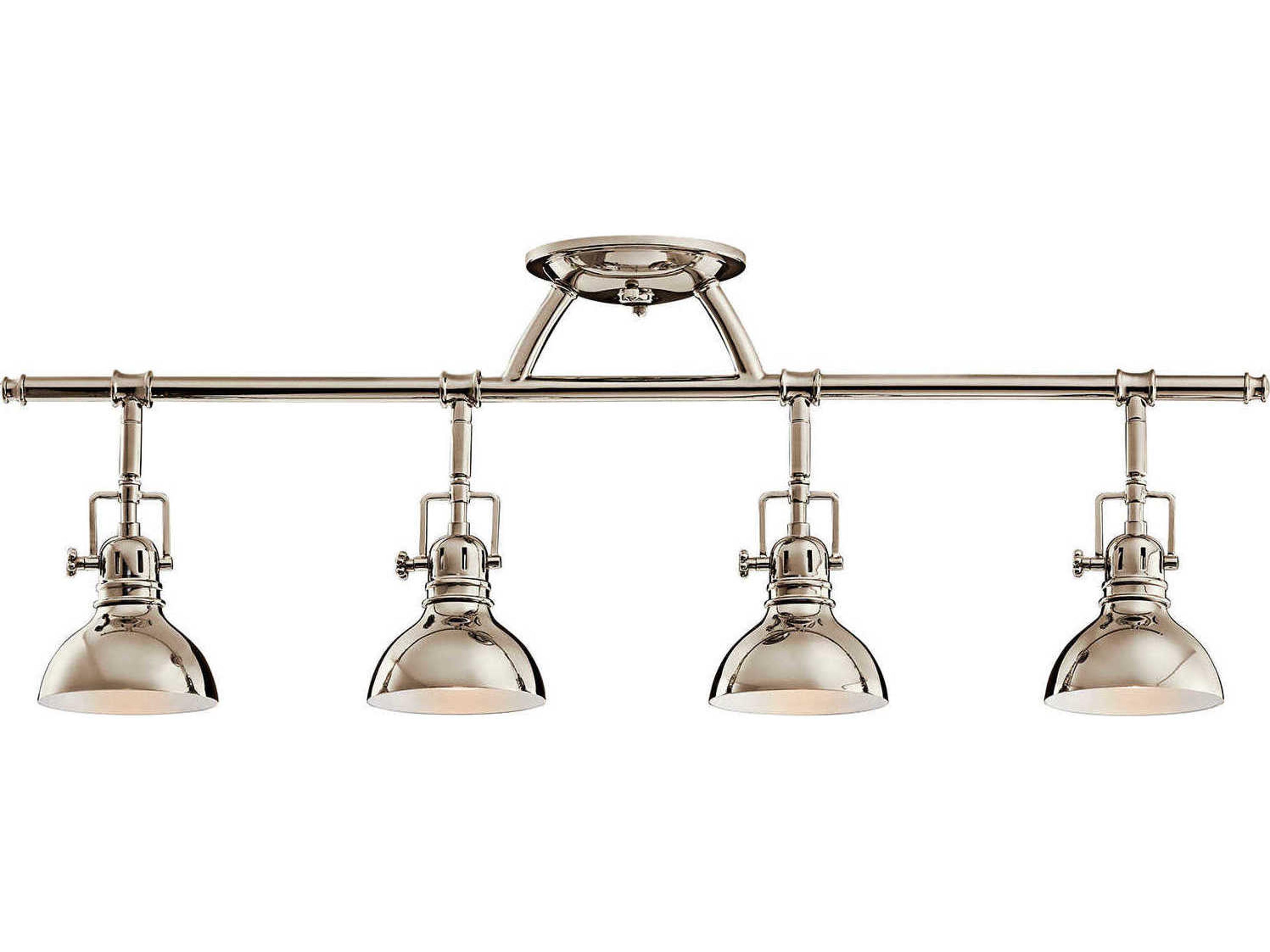 Kichler Hatteras Bay 4-Light Polished Nickel Round Track & Rail Light