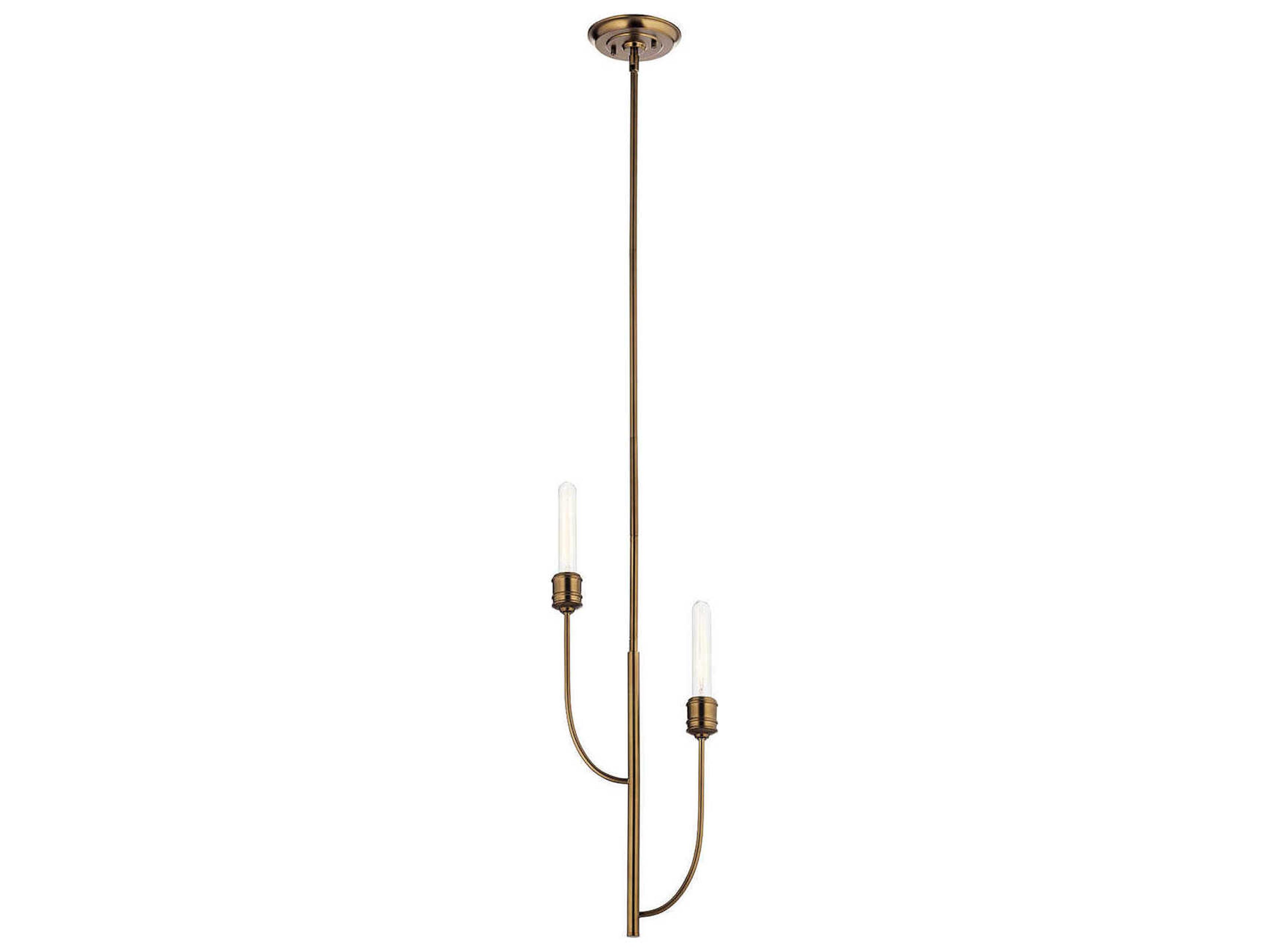 Kichler Hatton 2-Light Satin Bronze Mini Pendant