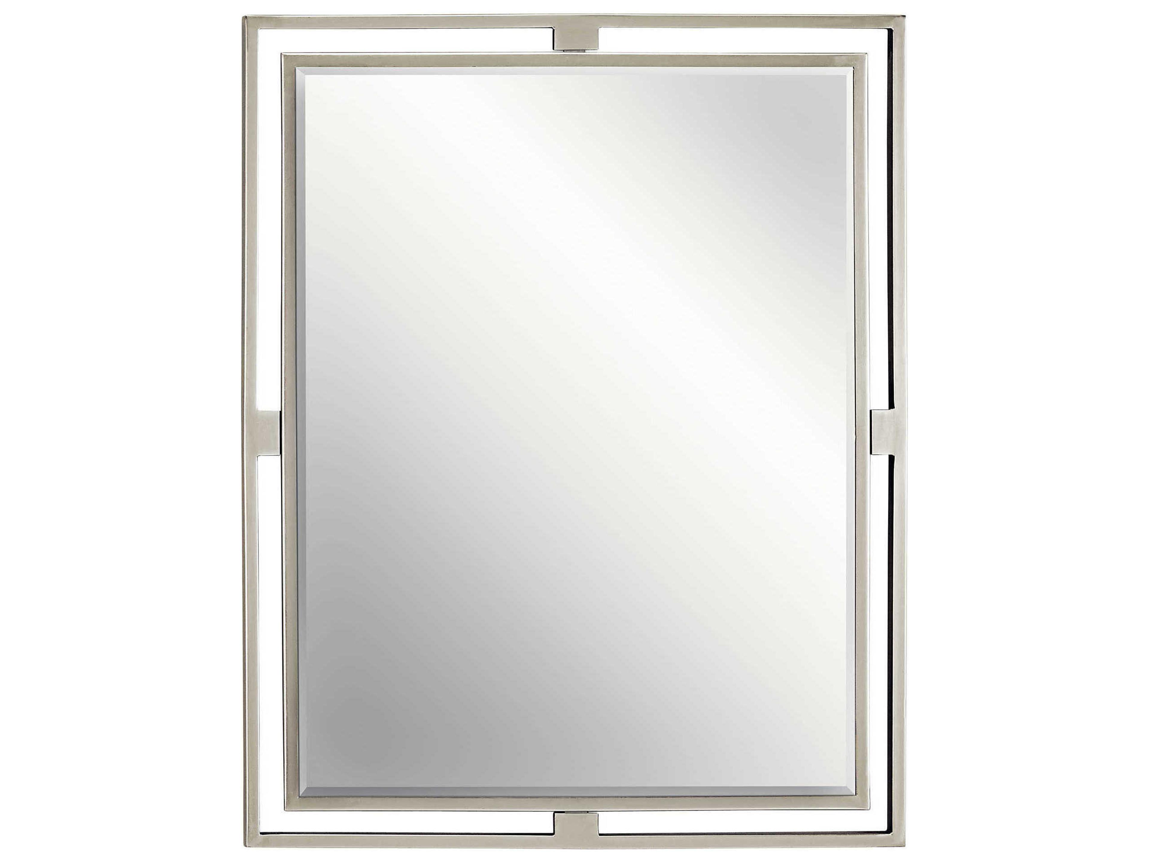 Kichler Hendrik Brushed Nickel Rectangular Wall Mirror