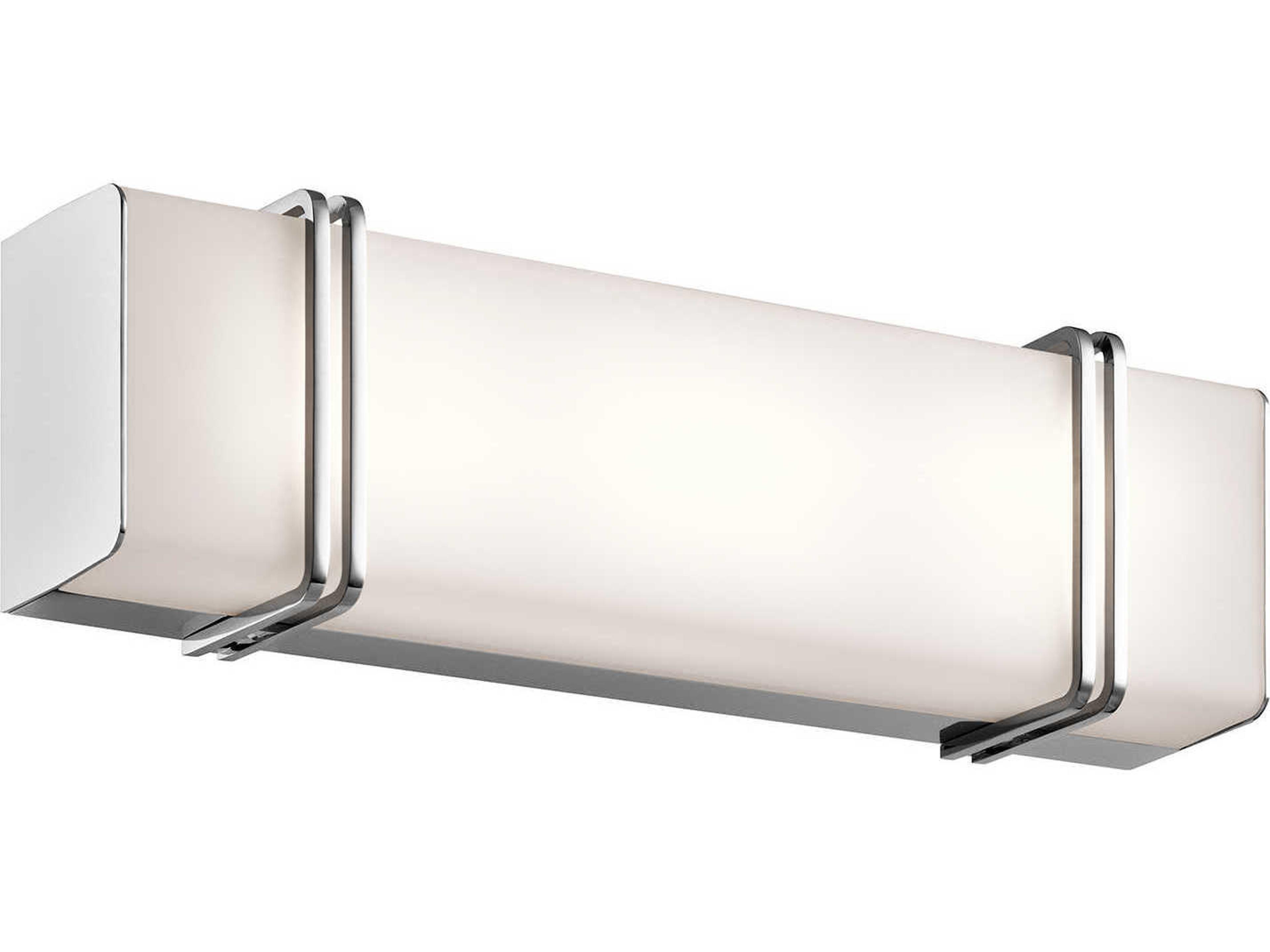 Kichler Impello 1-Light Chrome Glass LED Vanity Light