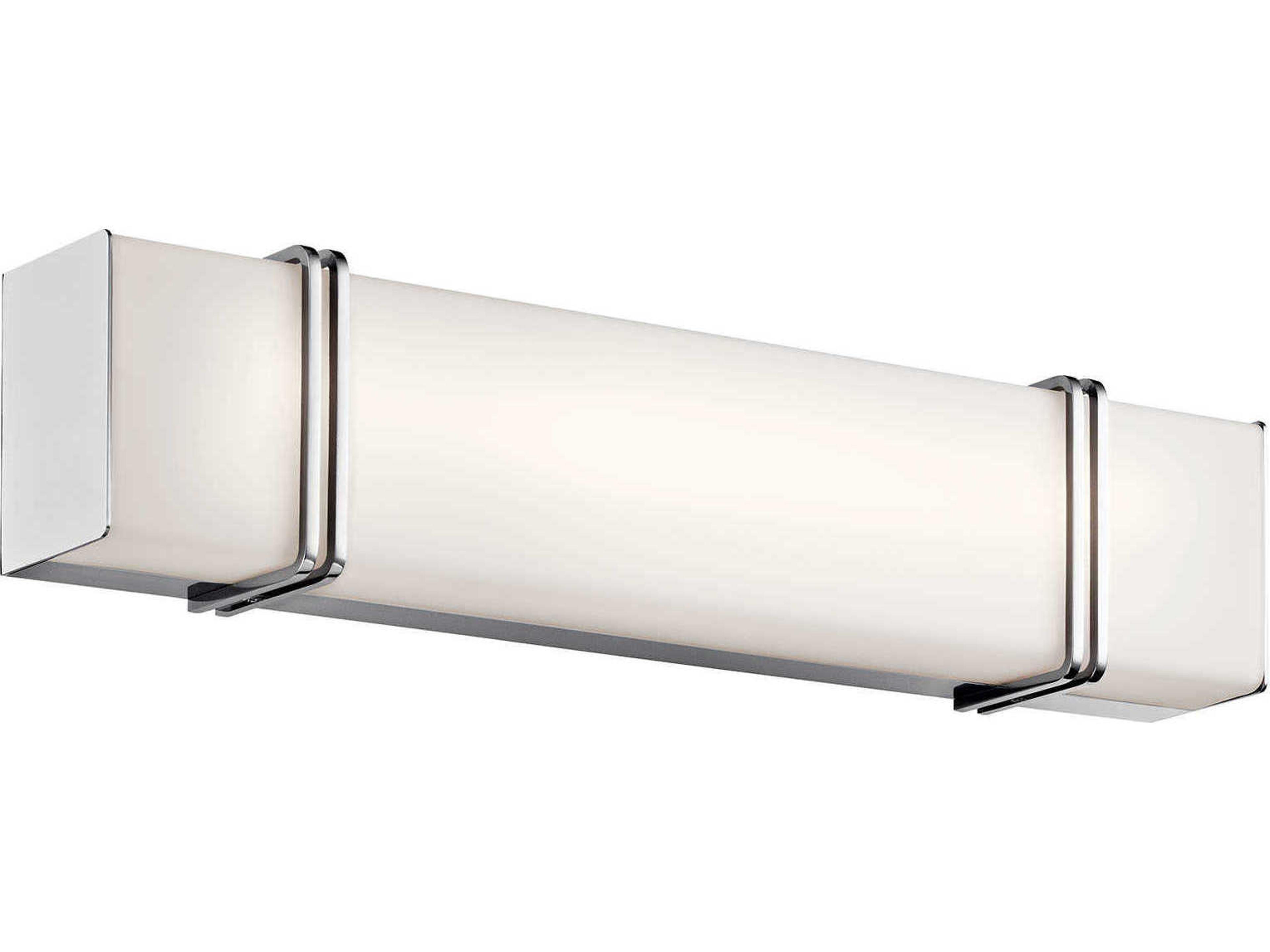Kichler Impello 1-Light Chrome Glass LED Vanity Light