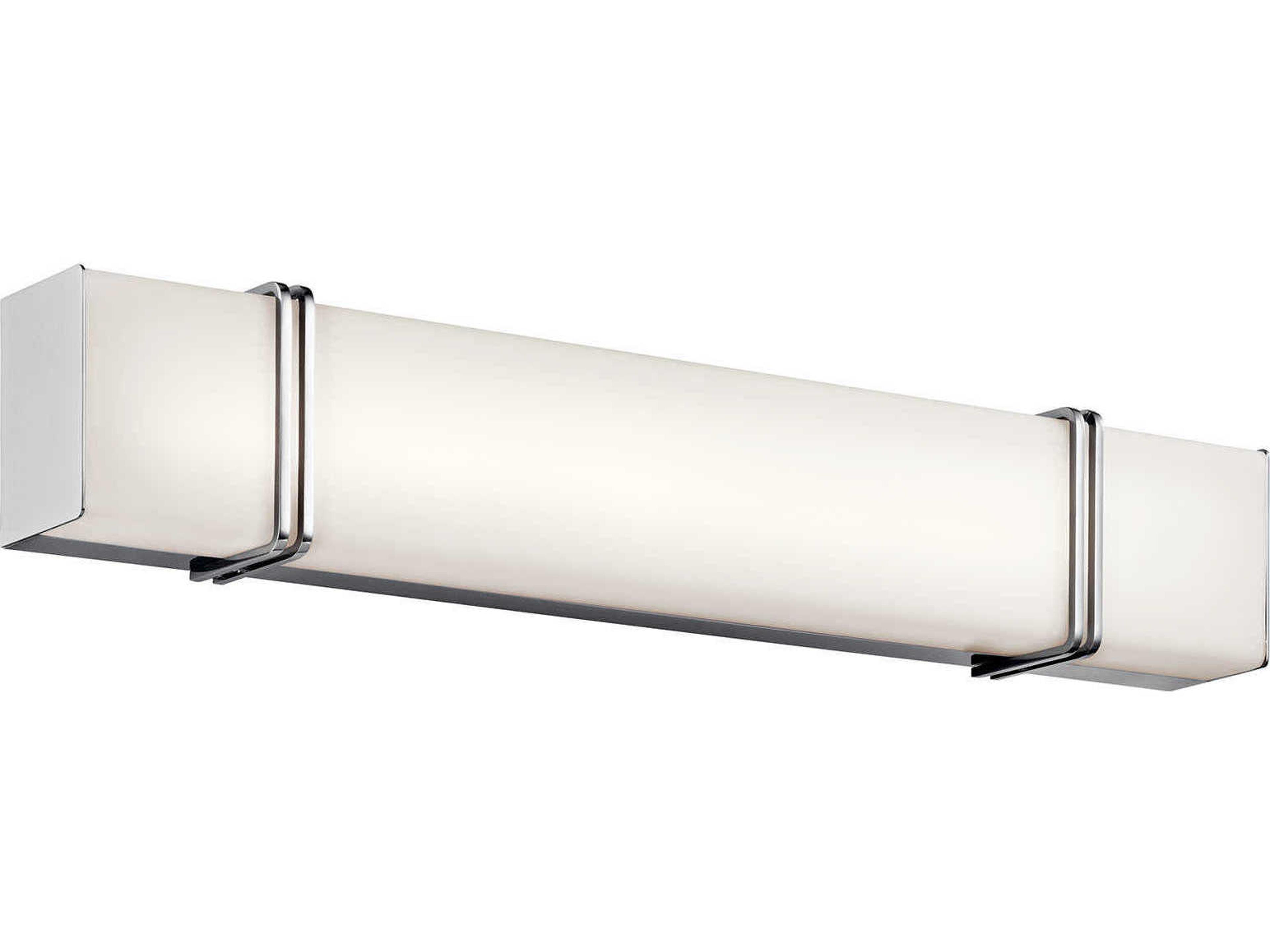 Kichler Impello 1-Light Chrome Glass LED Vanity Light